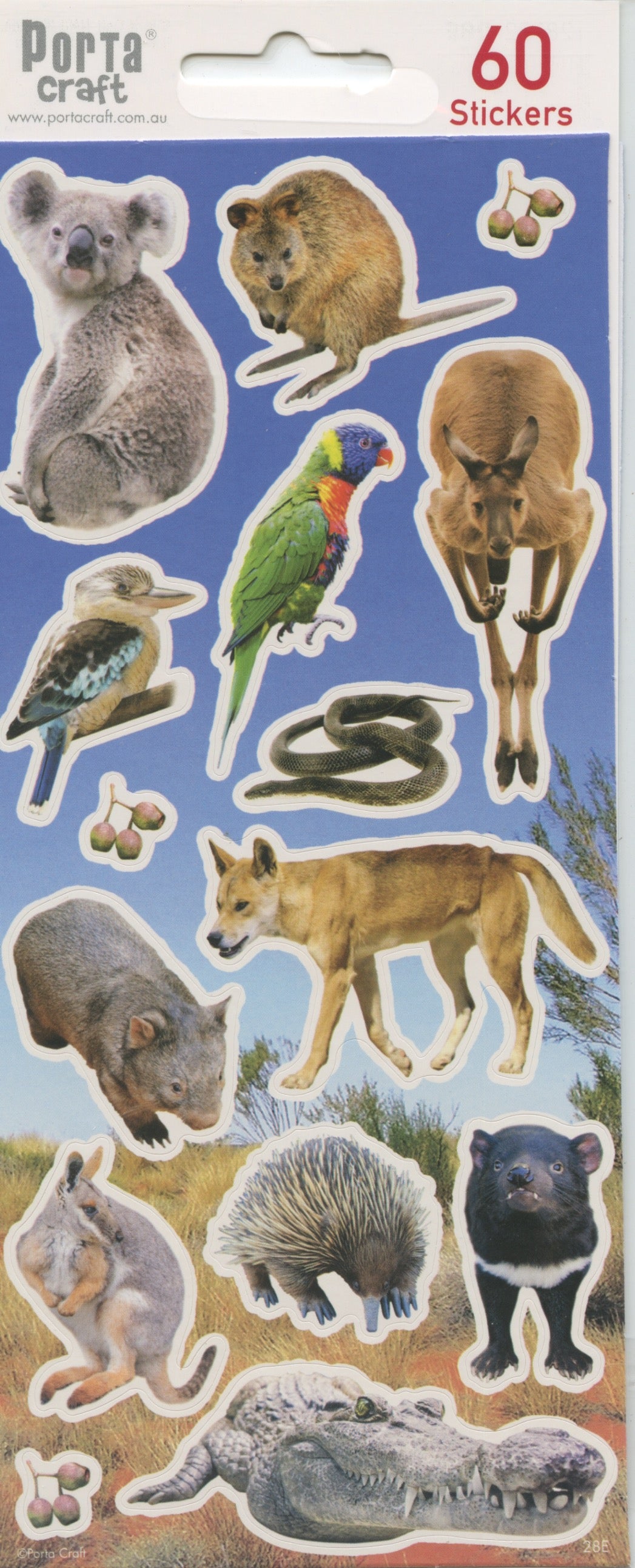 Aussie Animal Stickers - Design #2 - 60 pack