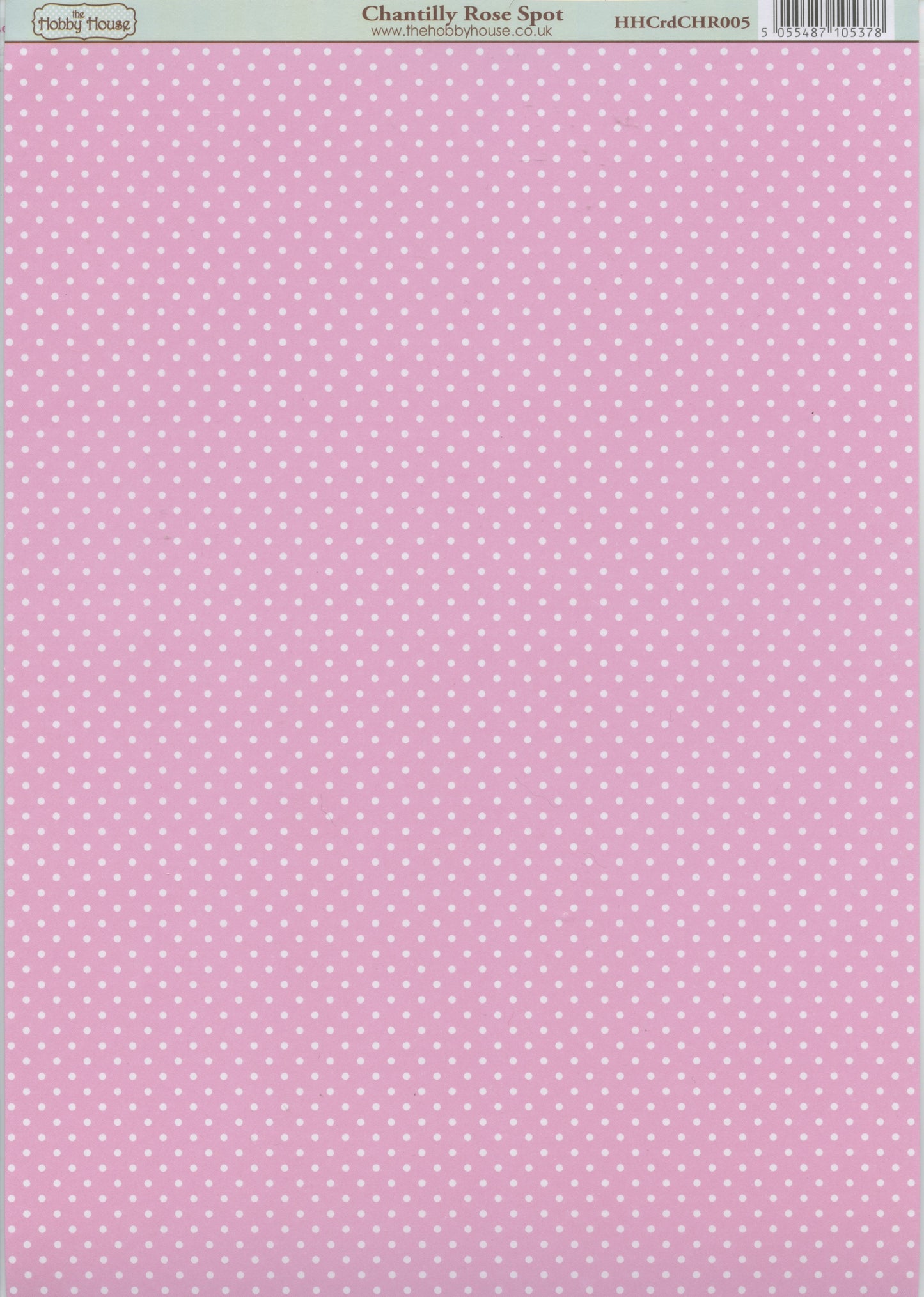 Hobby House Paper - Chantilly Rose Spot - 29.8x21cm