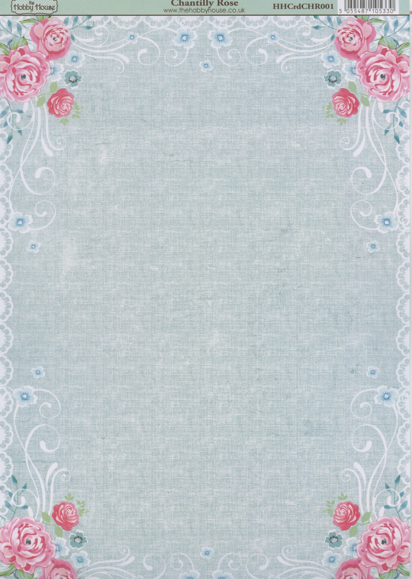 Hobby House Paper - Chantilly Rose - 29.8x21cm
