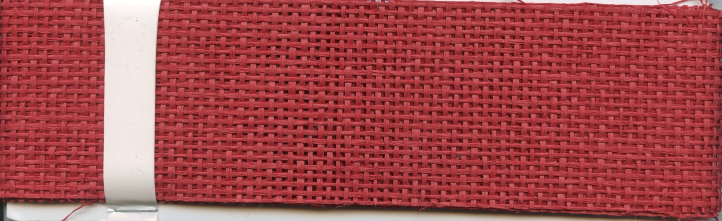 Woven Paper Ribbon - 60mm x 2m - Red