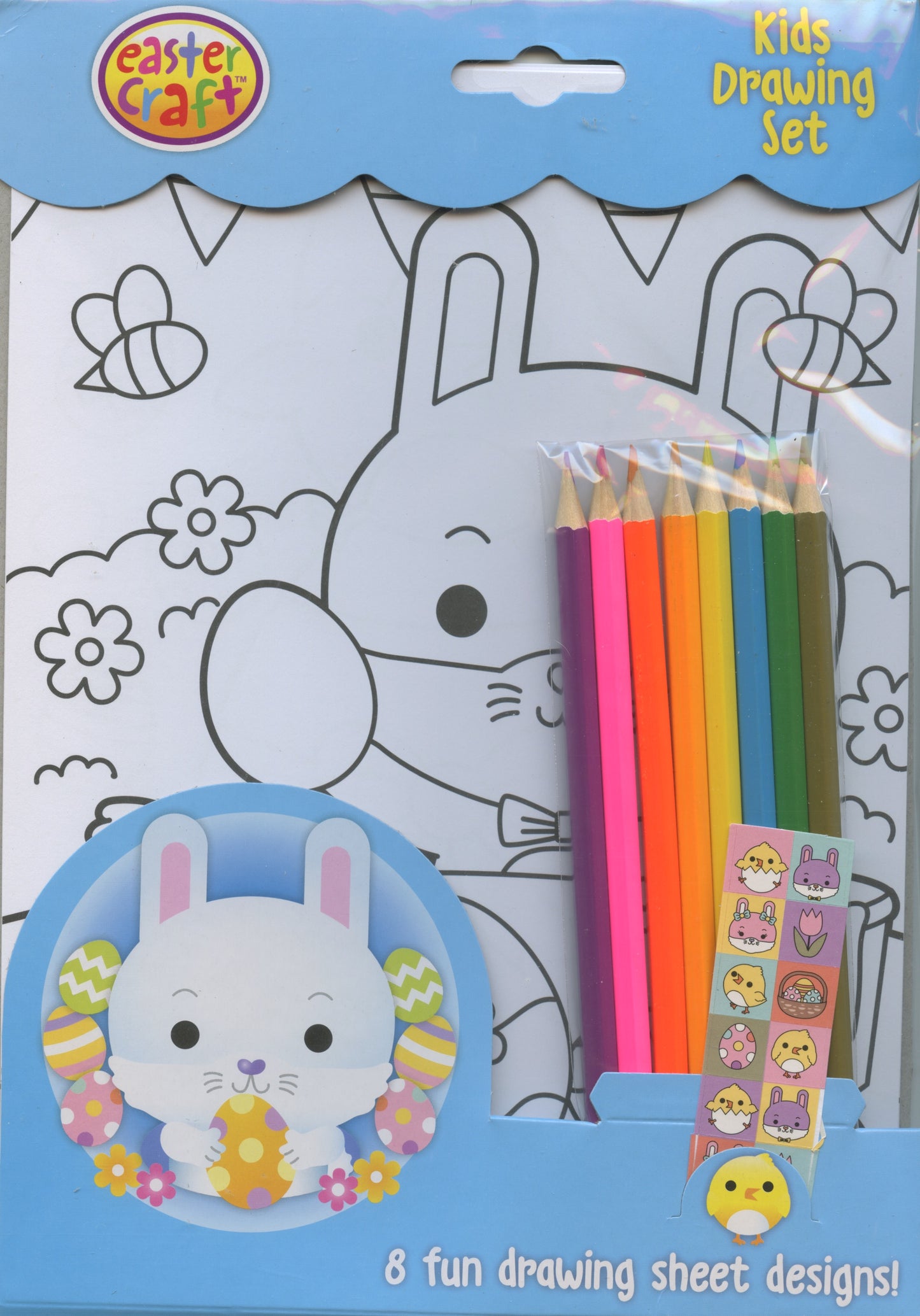 Easter Craft - Kids Drawing Set - 8 pack
