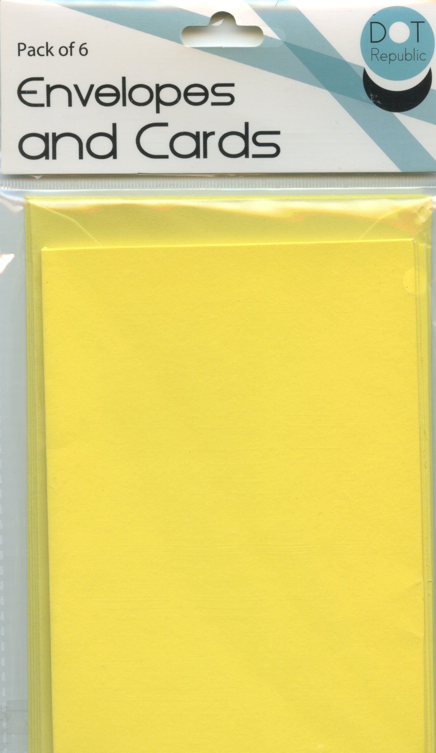 Envelopes and Cards C6 - Pack of 12 (6 of each)- Yellow