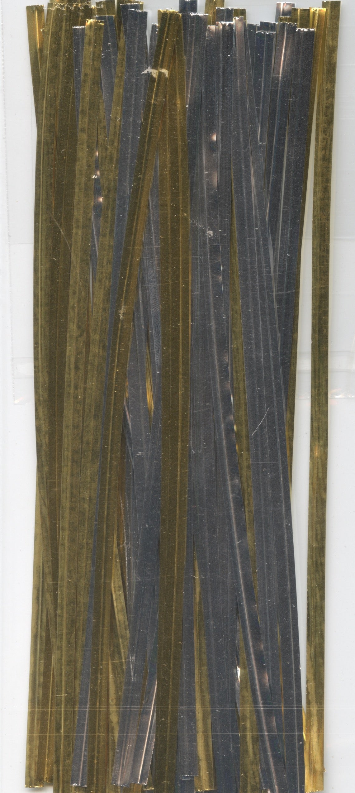 Metallic Twistable Ties - 50 Gold & Silver - 15.5cm