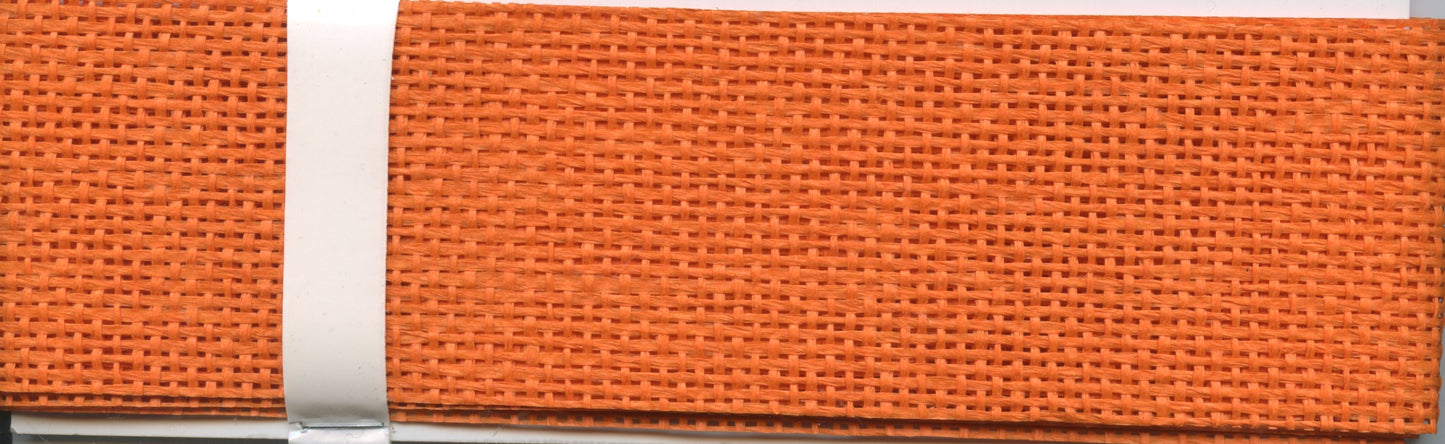 Woven Paper Ribbon - 60mm x 2m - Orange