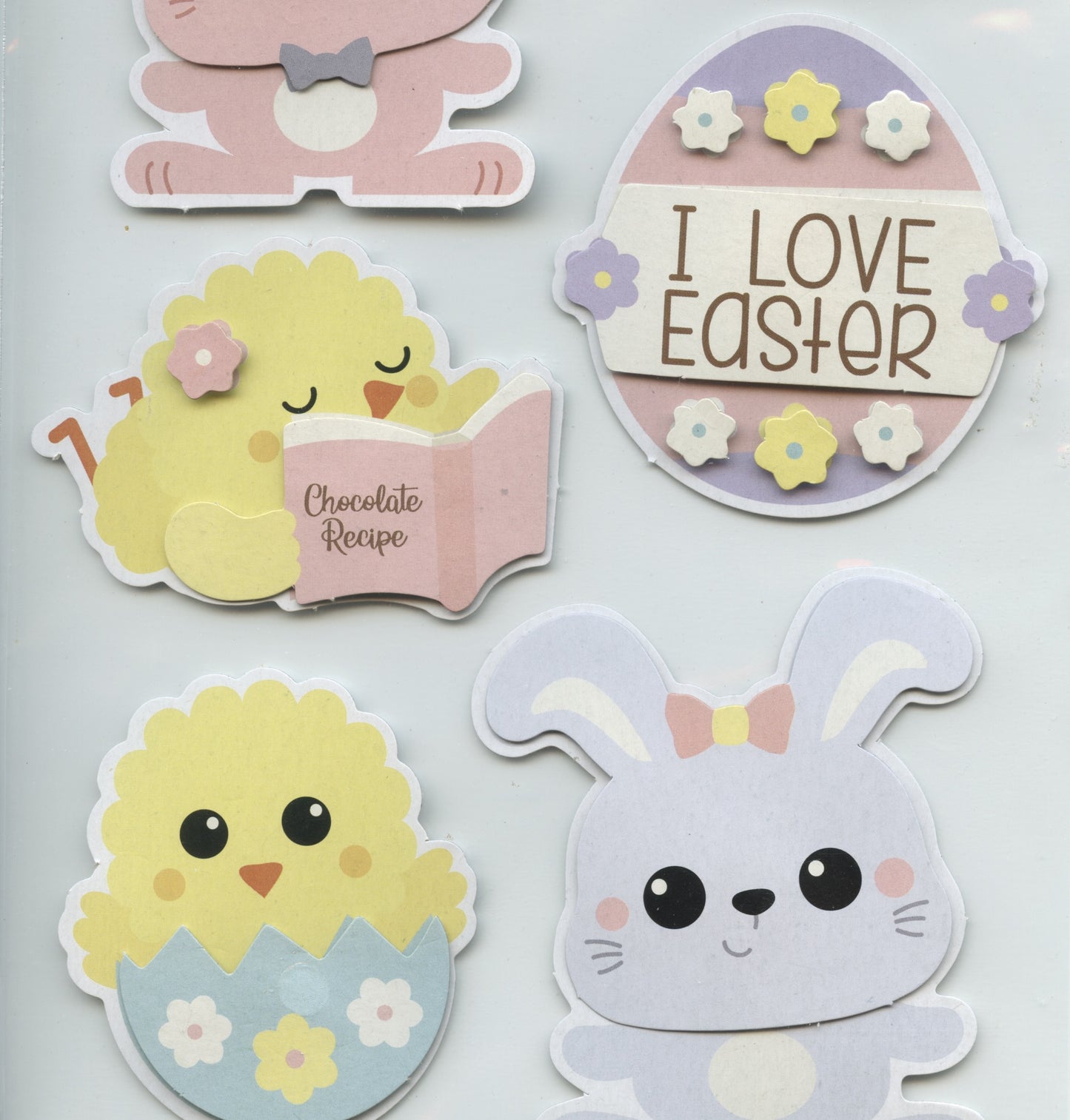 Easter Handcrafted Stickers - 12pc