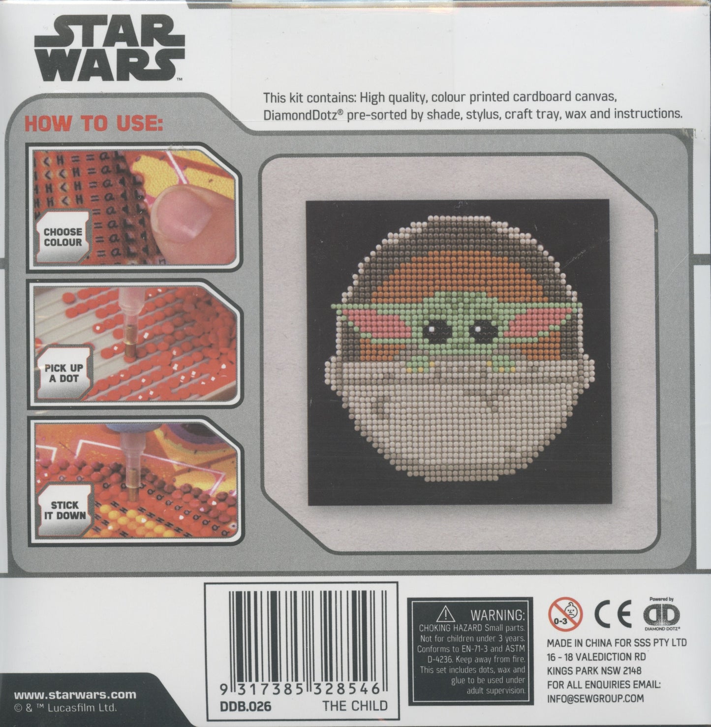 DIY Diamond Painting Kit - The Child - Star Wars
