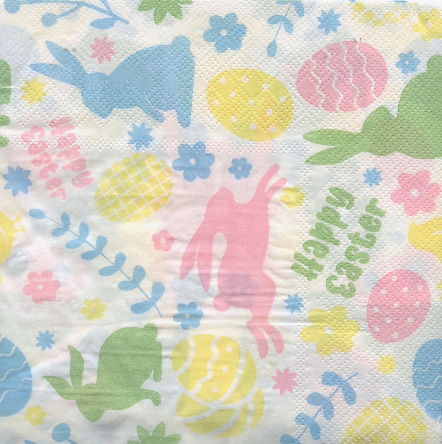 Napkins - Easter Bunny and eggs pattern - 16 pack