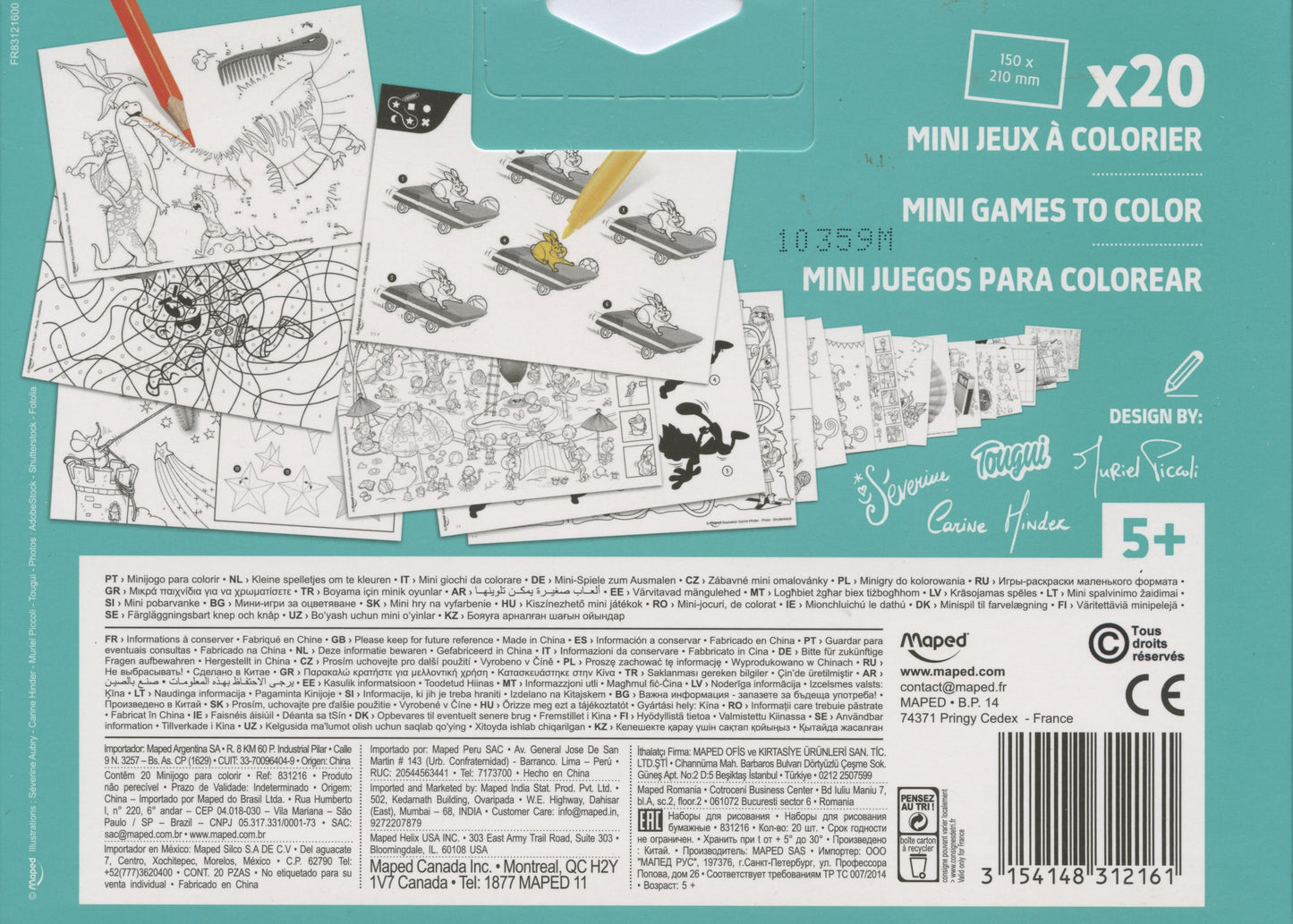 Mini Games to Colour - 20 Designs