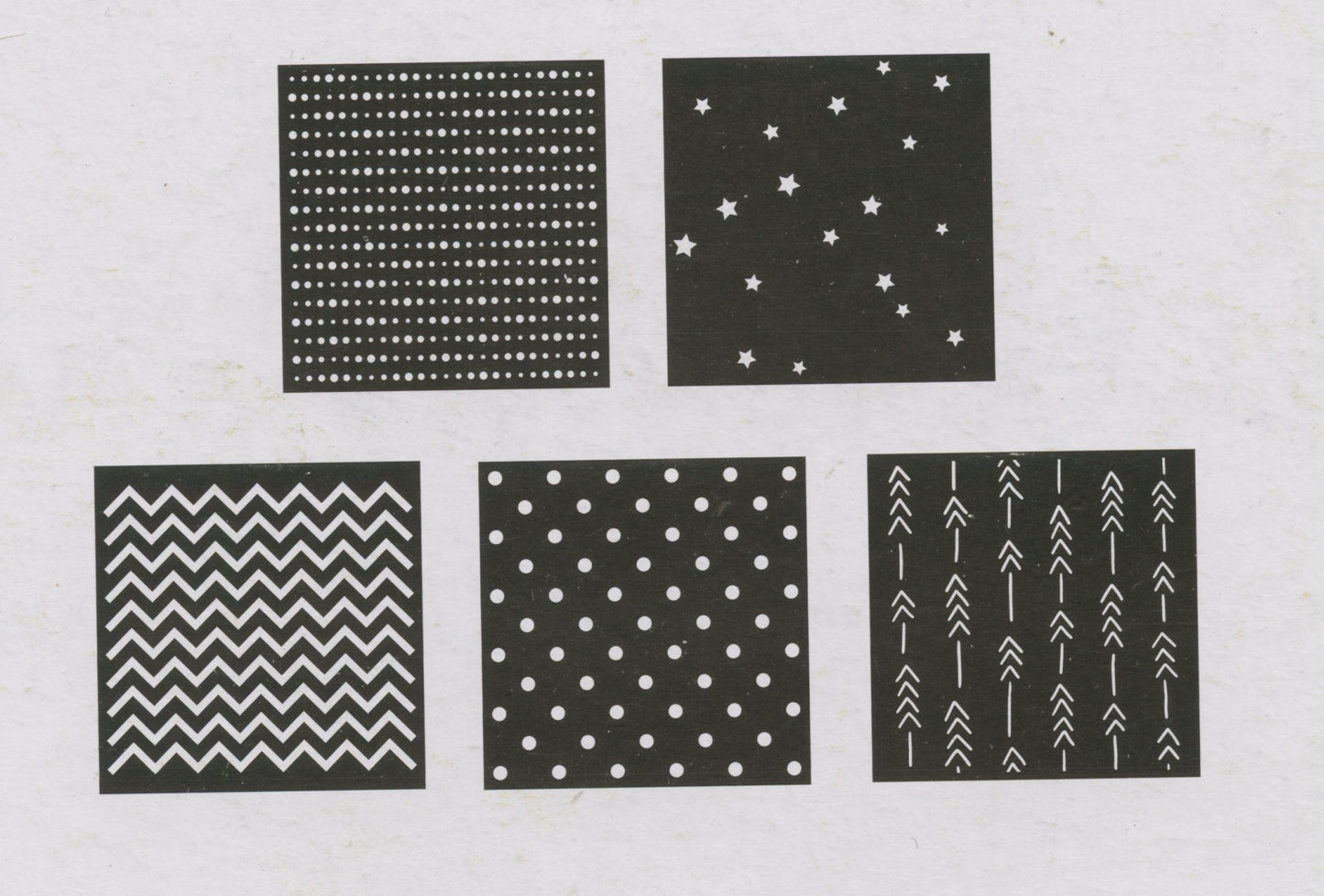 Art Deco Stencil Set - Set #1 - 5 sheets - 15x15cm