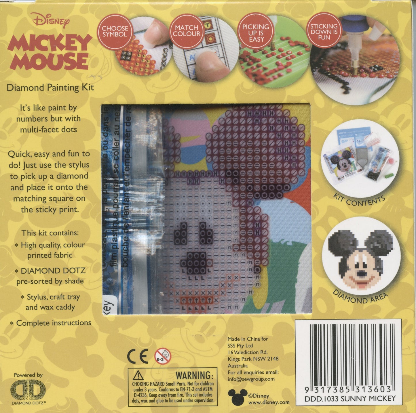 DIY Diamond Painting Kit - Sunny Mickey