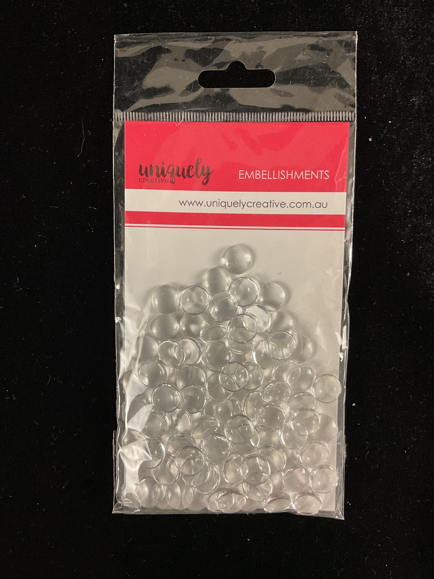 Embellishments Glass Domes - 10mm - Pk 100