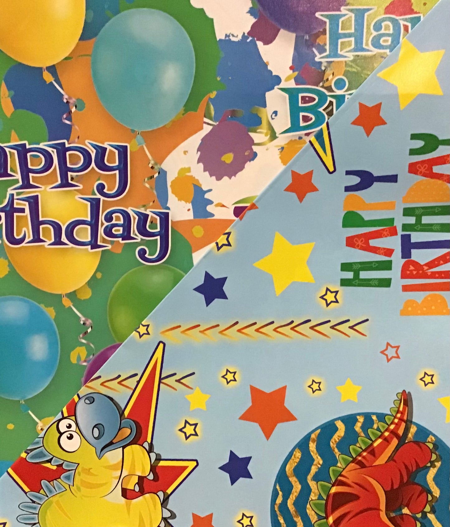 Koala Collection Wrap D/S - 2x Dinosaurs/Splatter Party - 69x49cm