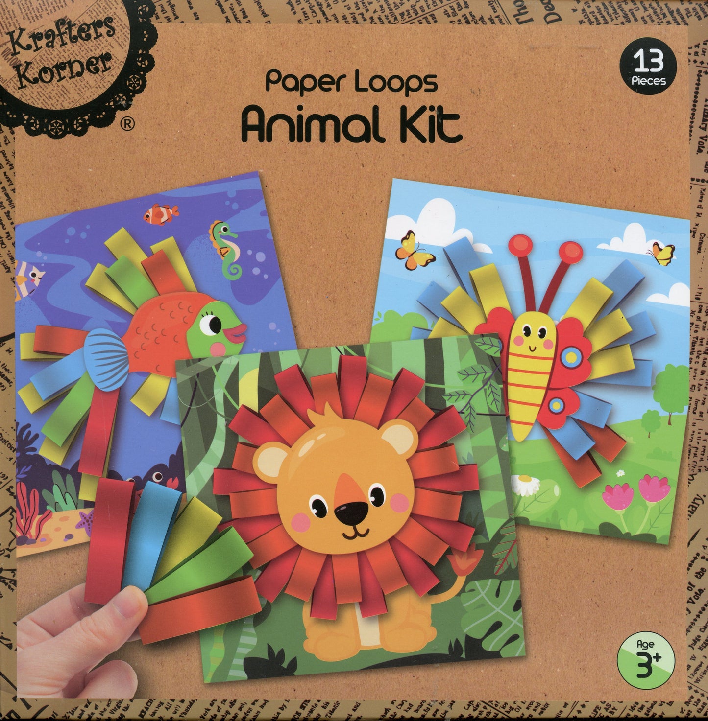 Paper Loops - Animal Kit - 13 pieces