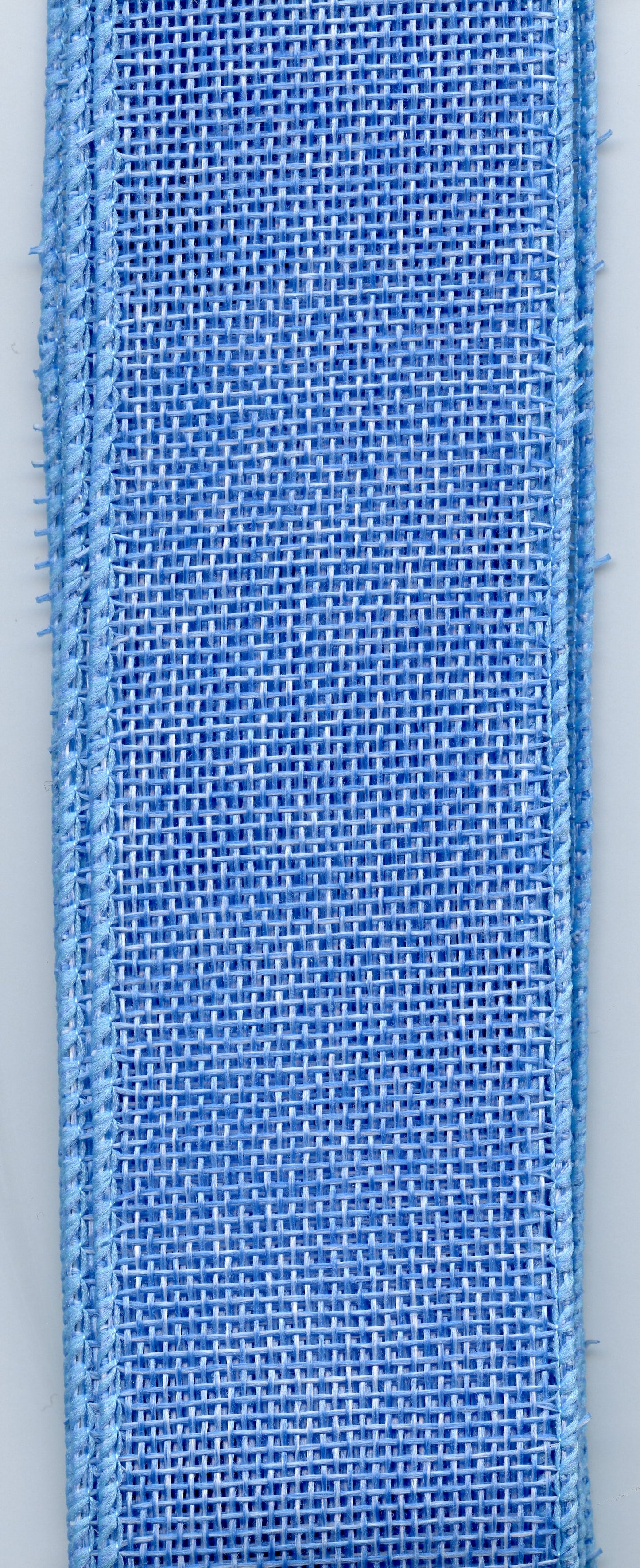 Easter Dreams - Jute Ribbon Wire Edged - Blue - Approx 4.5cm x 3m
