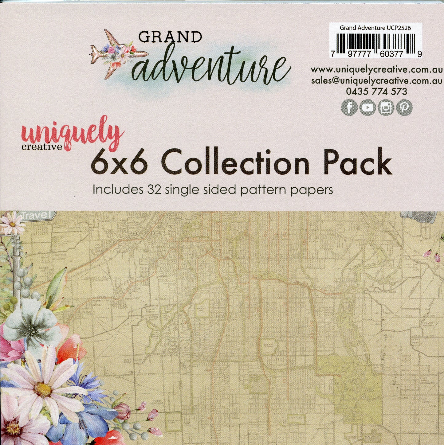 Grand Adventure - 6x6 Collection Paper Pack - 32 Pattern Papers