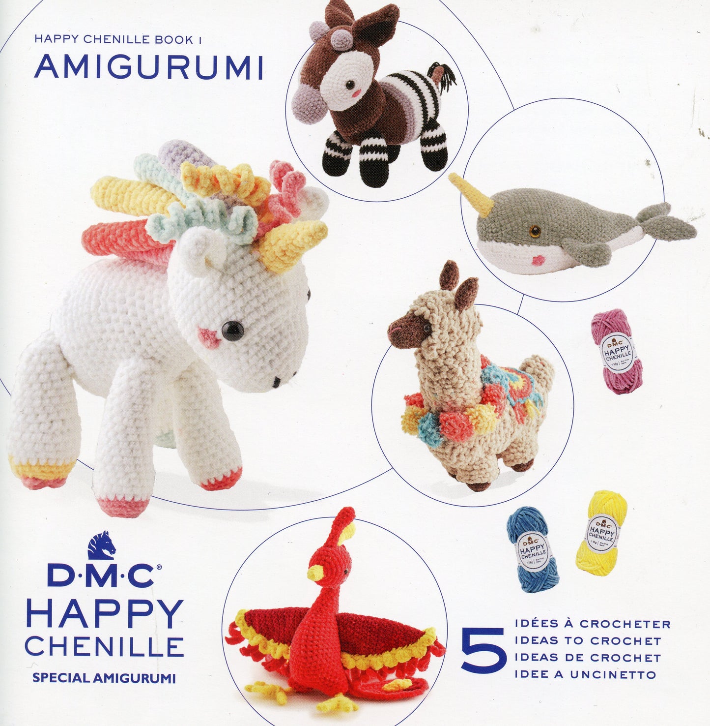 Amigurumi - 5 Ideas Happy Chenille Book 1 - Assorted Designs