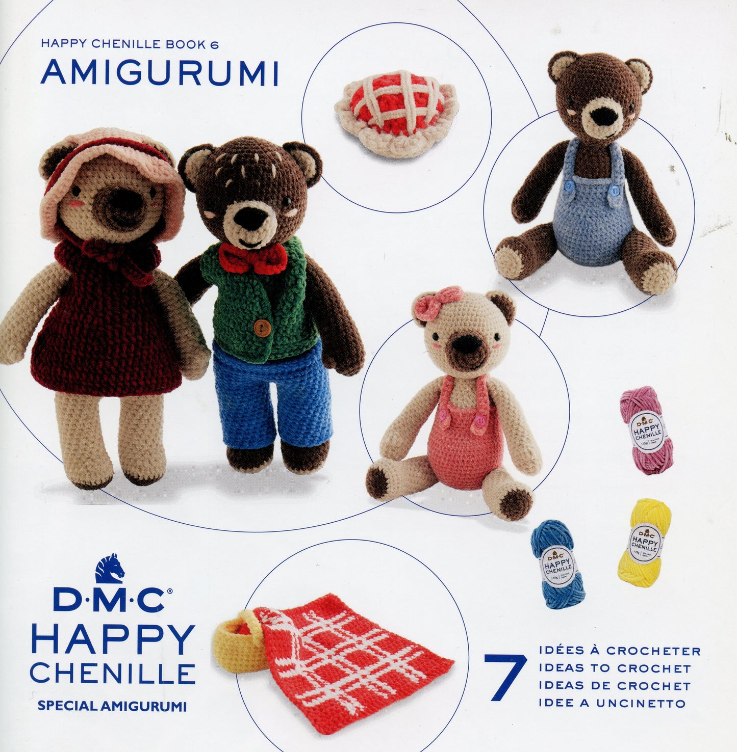 Amigurumi - 5 Ideas Happy Chenille Book 6 - Teddy Bears Picnic