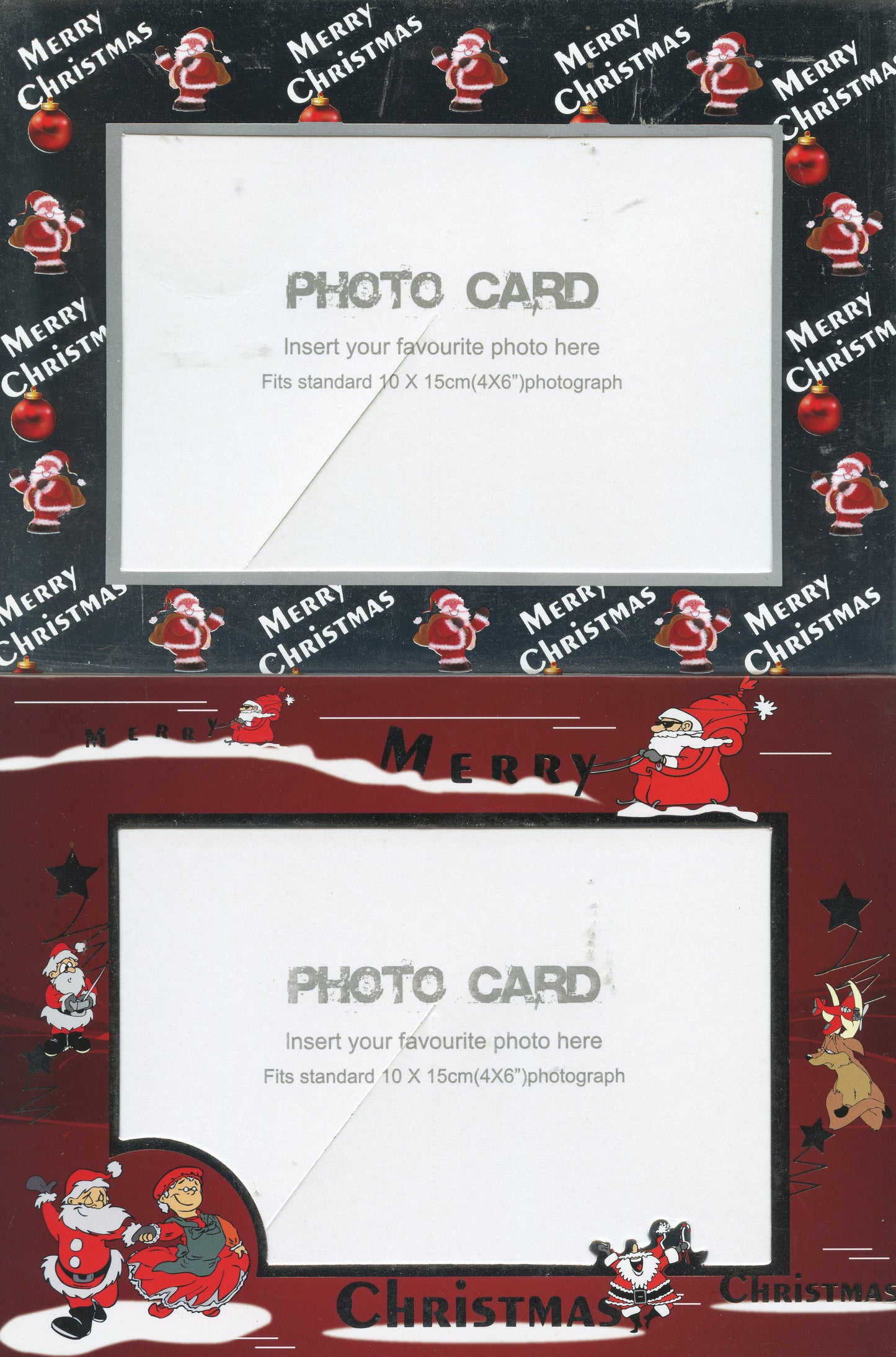 Christmas Photo Frame Cards - 2 Designs - 8pk #1DD