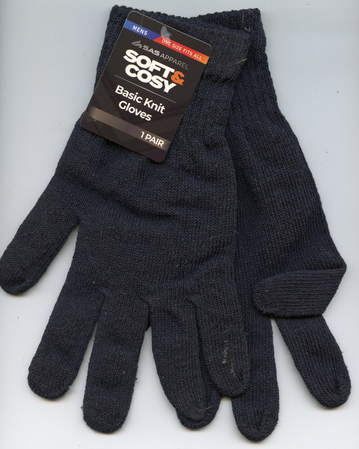 Soft and Cosy Mens Basic Knit Gloves - Navy