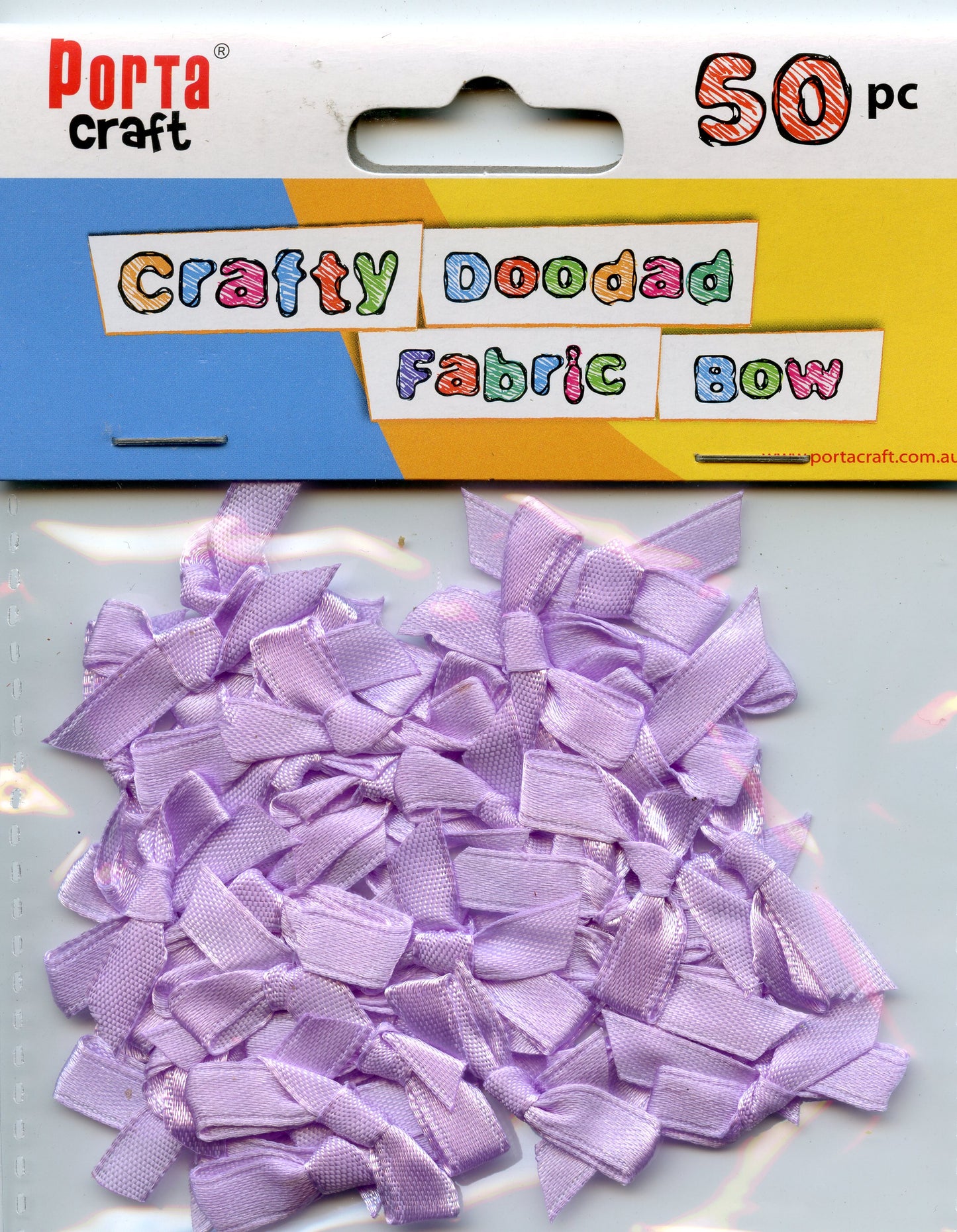 Ribbon Fabric Bows - Lavender - 50 pk