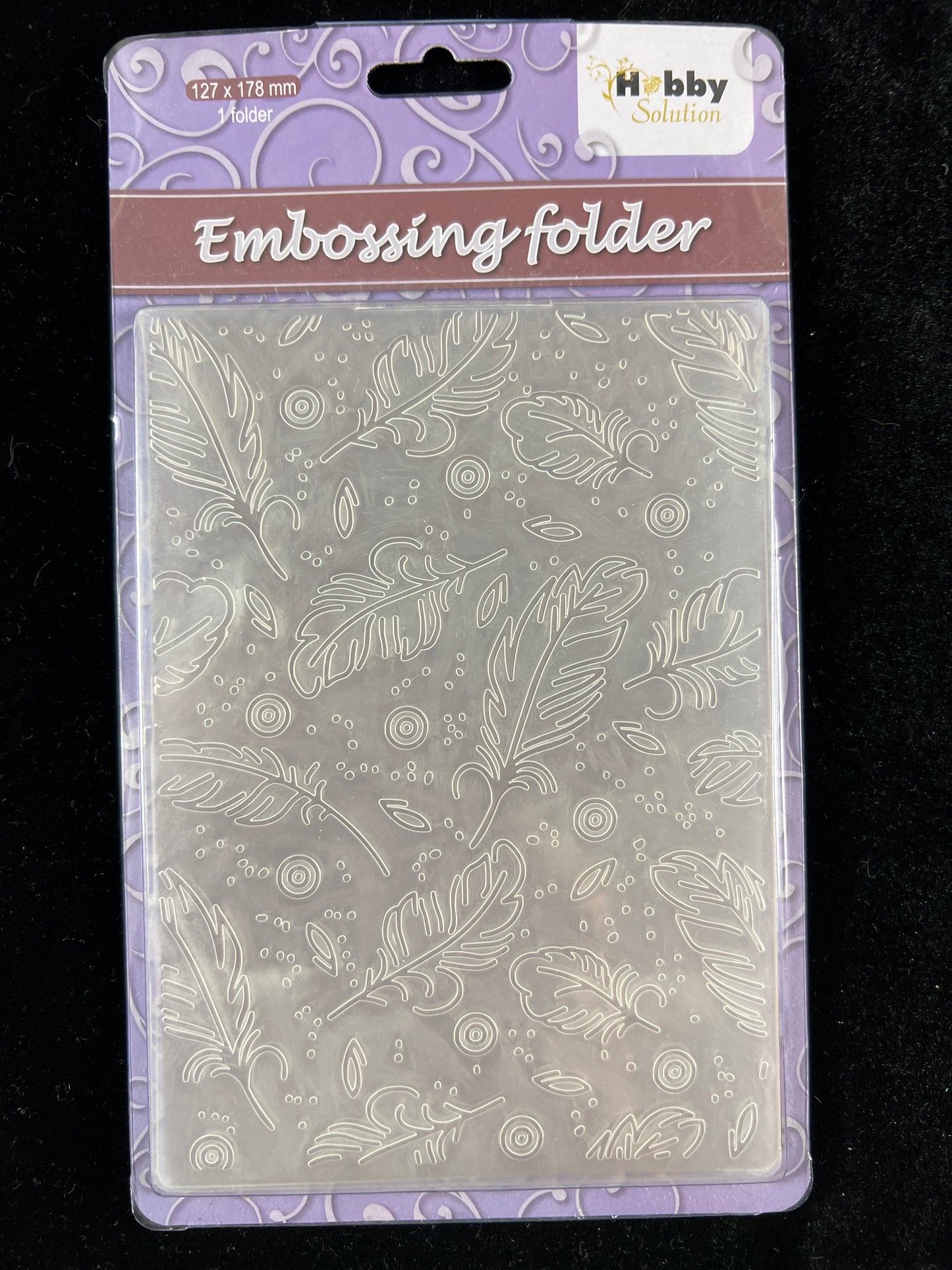 Embossing Folder - Feathers - One Folder