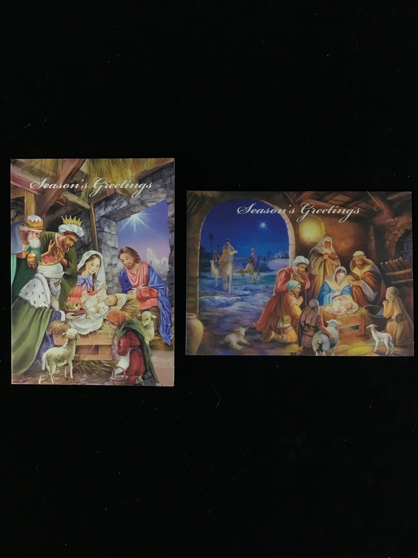 Religious Christmas Cards #2 - 2 Designs - 10 pack
