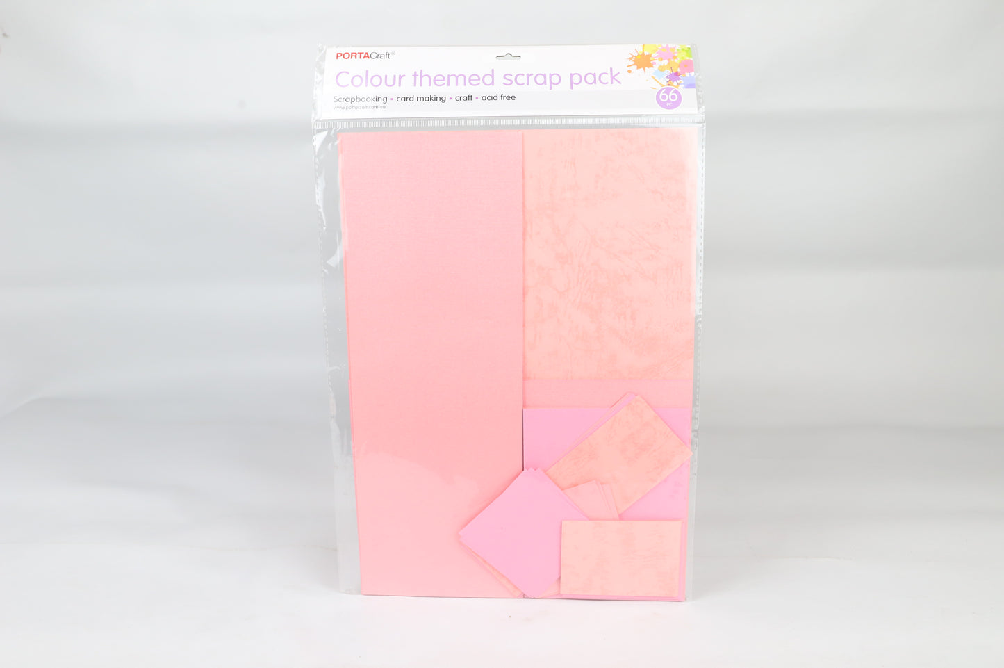 Porta Craft Colour Themed Scrap Pack - Assorted Colours- Pinks