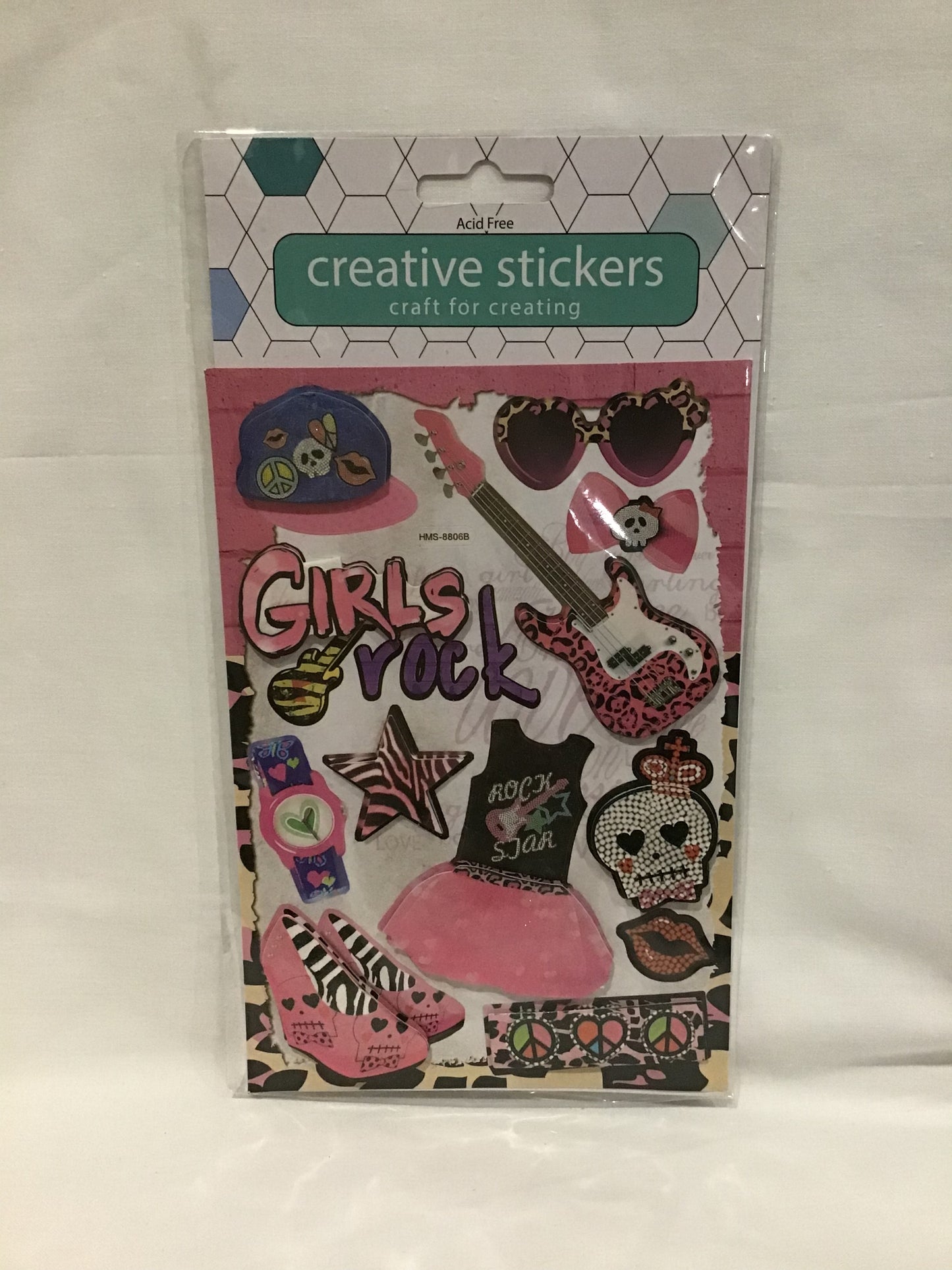 Girls Rock Creative Stickers - 12 pk