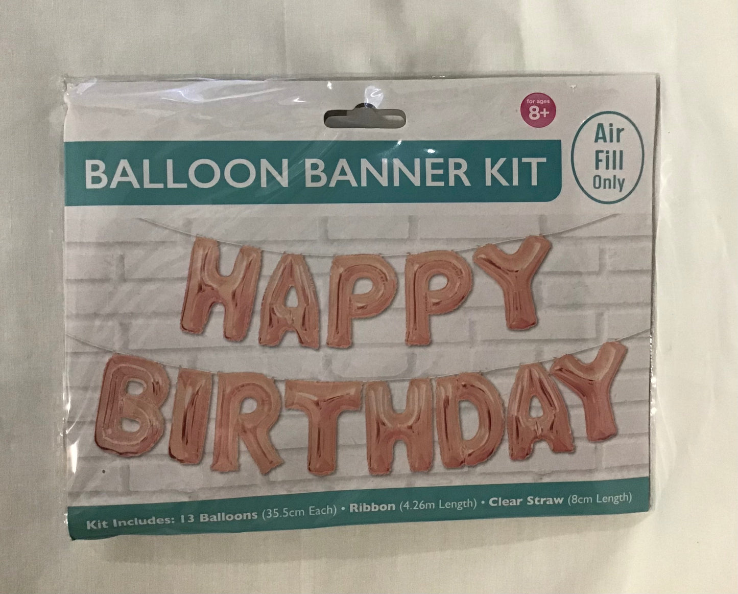 Balloon Banner Kit - Rose Gold