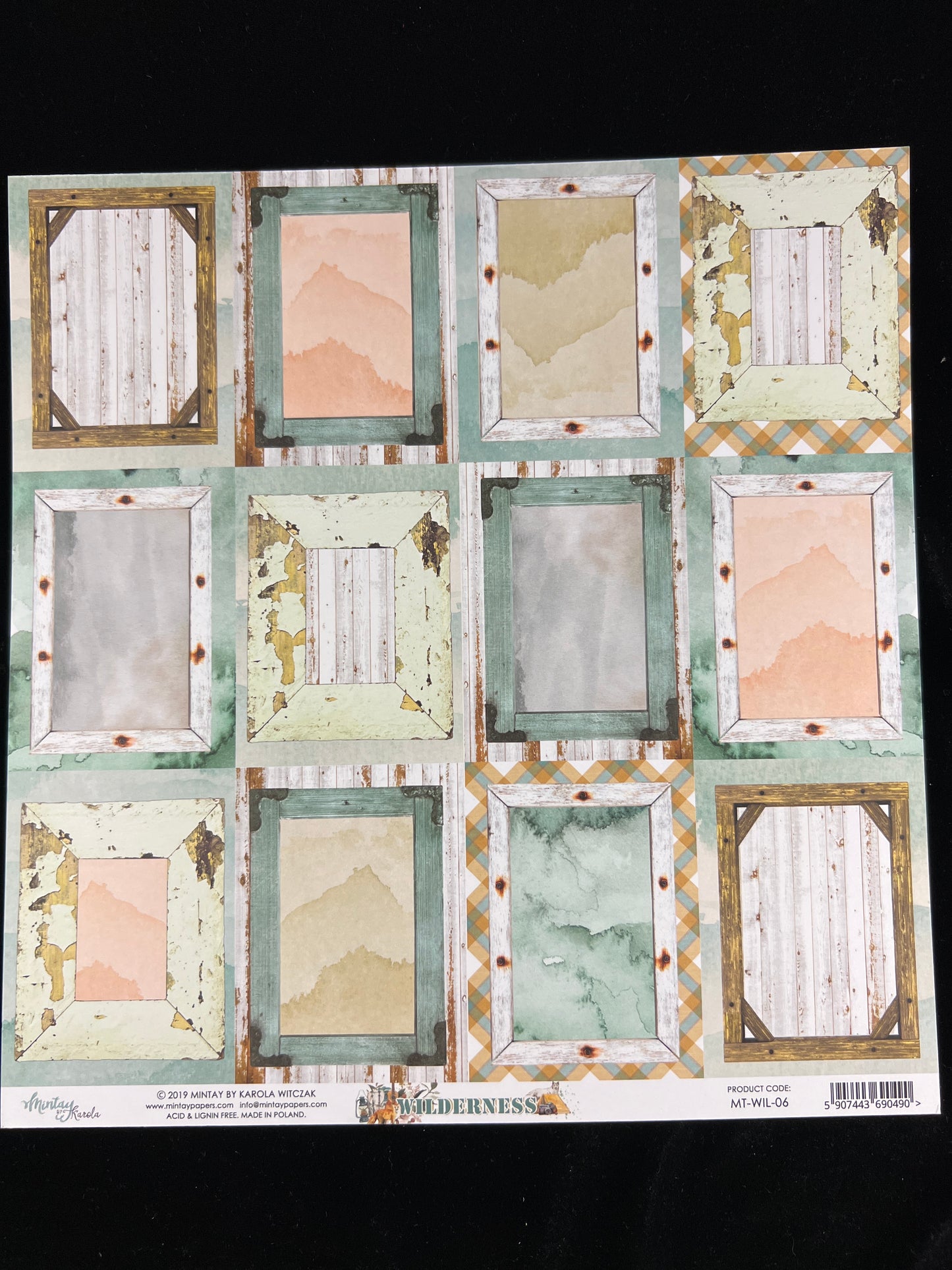 Wilderness - 1x Double sided sheet - 30.5 x 30.5cm