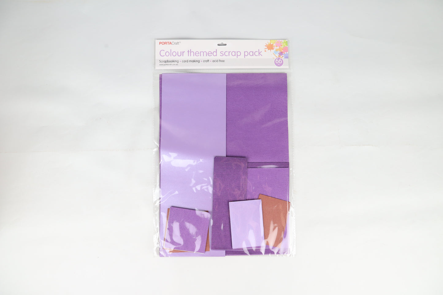 Porta Craft Colour Themed Scrap Pack - Assorted Colours- Purples