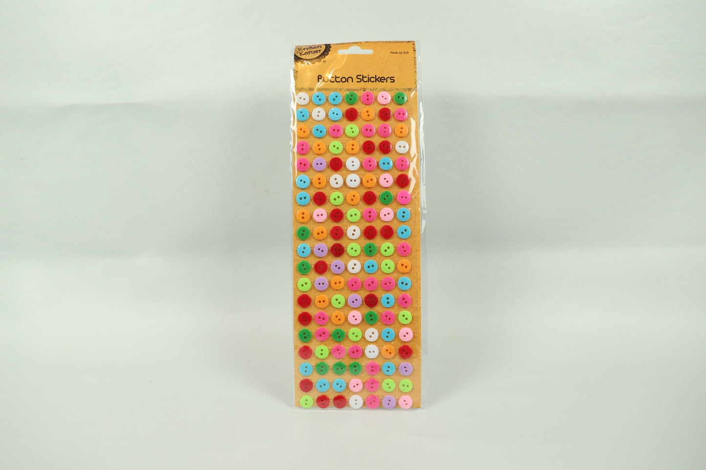 Craft Button Stickers 133 pc - Assorted Colours