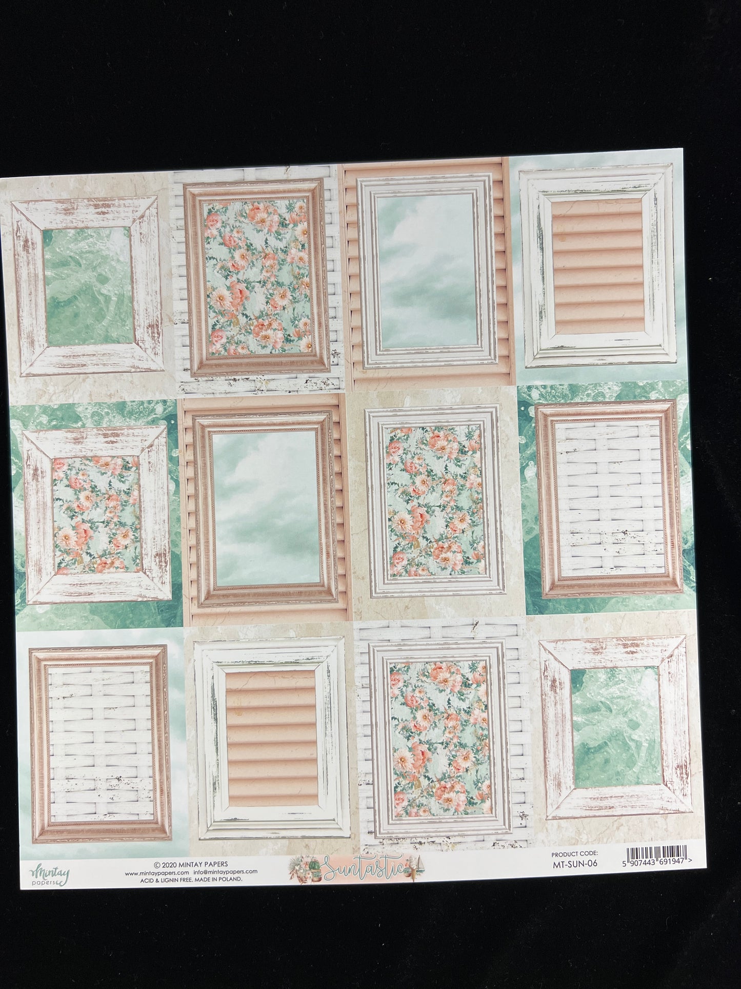 Suntastic - 1x Double sided sheet - 30.5 x 30.5cm