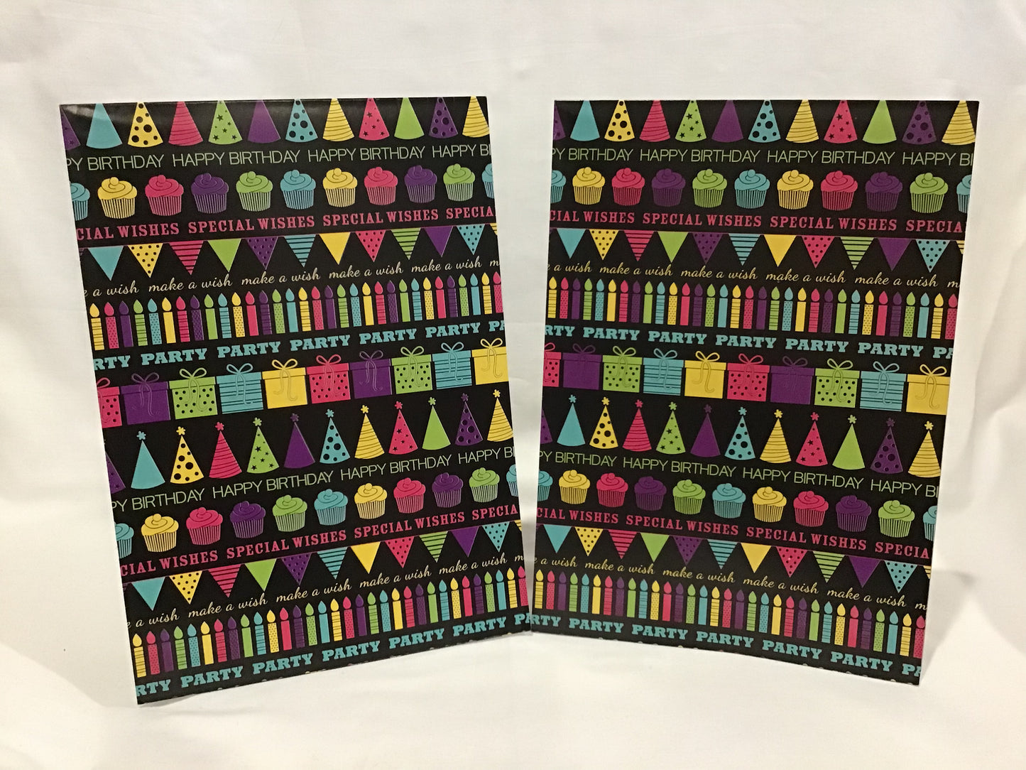 Wrapping Paper Sheets 2x Colourful Party Theme