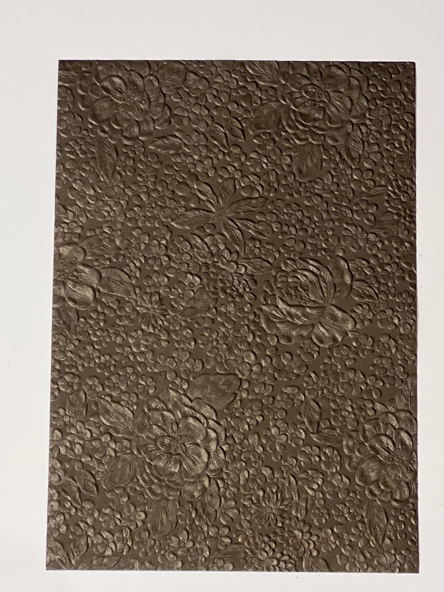 Specialty Paper 1x Handmade A4 Chocolate Embossed Flower