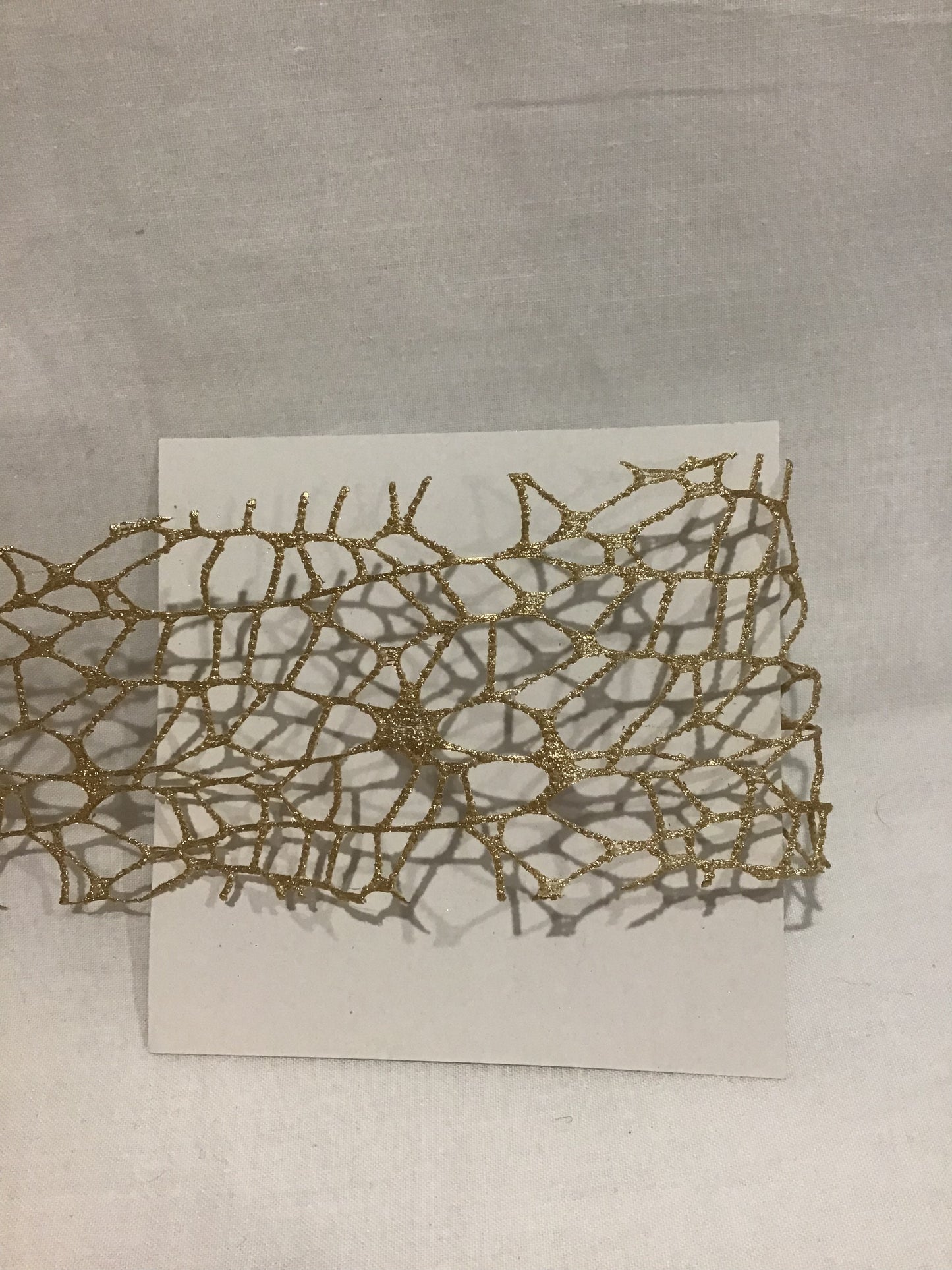 Ribbon Spider Mesh - Natural Shimmer - 2m x 6cm