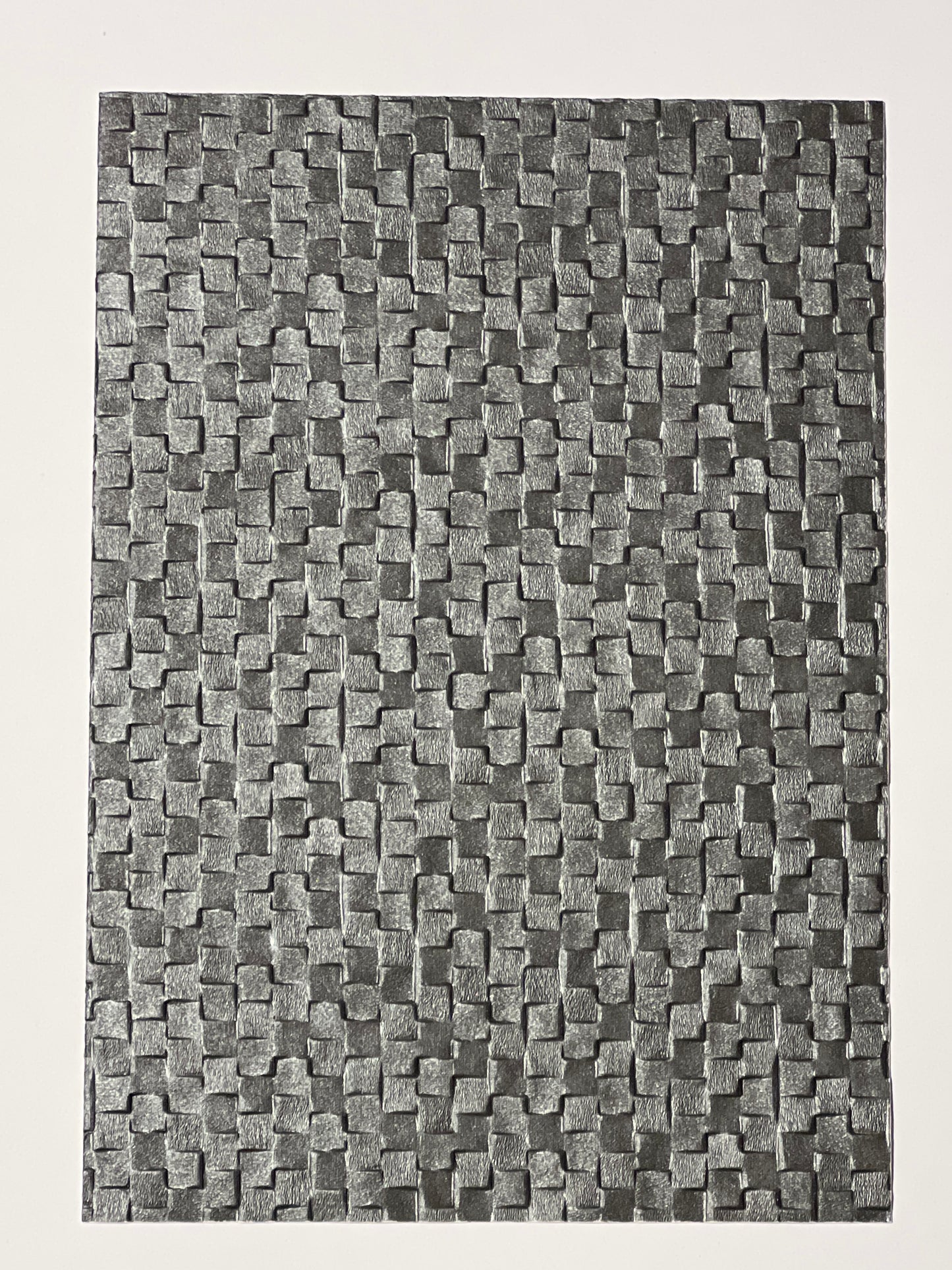 Specialty Embossed Paper x 3 - A4 Weave Design - Grey