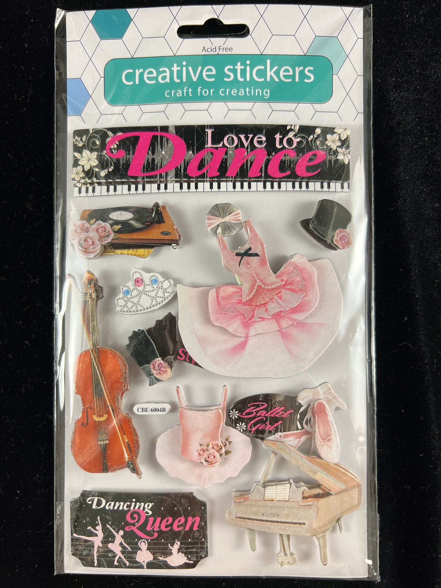 Creative Stickers - Chipboard Embellishments - Love to Dance