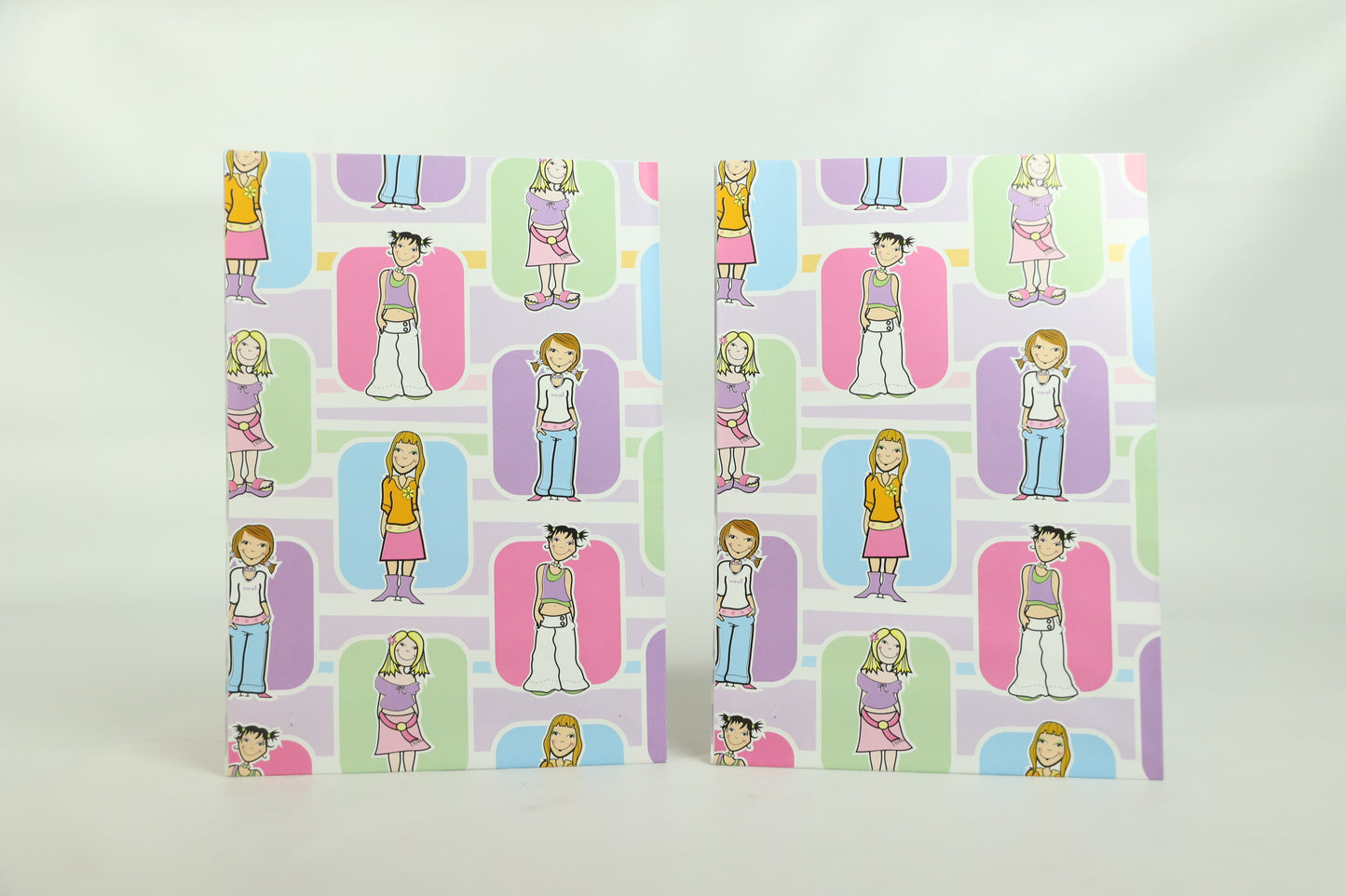 Wrapping Paper Sheets 2 x Cool Chics 70cm x 50cm