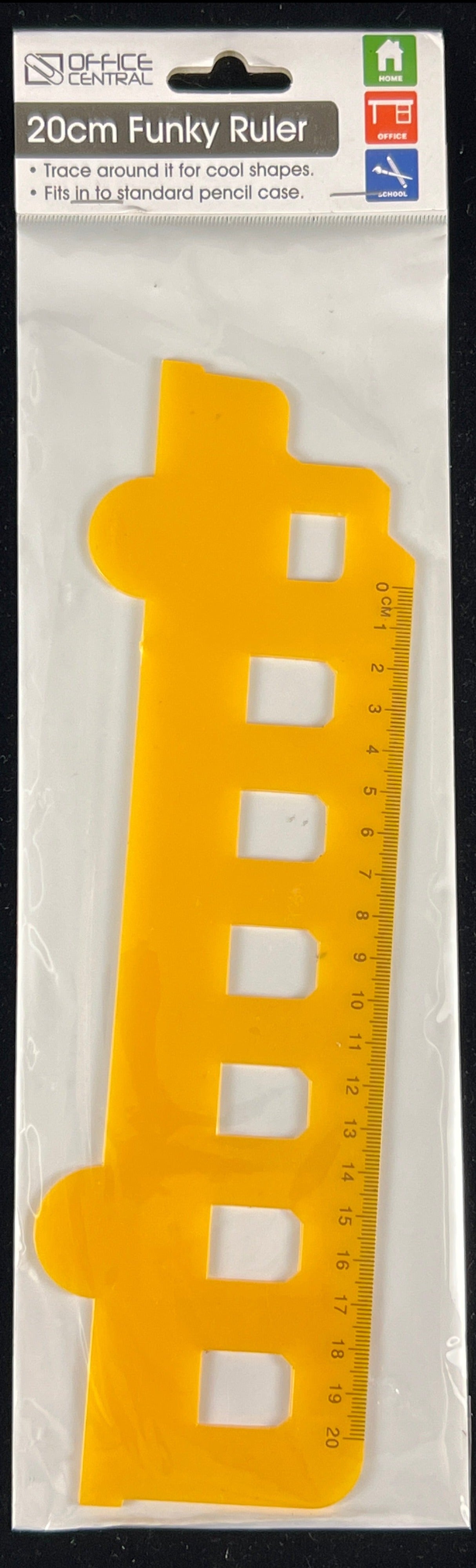 20cm Funky Ruler - Bus