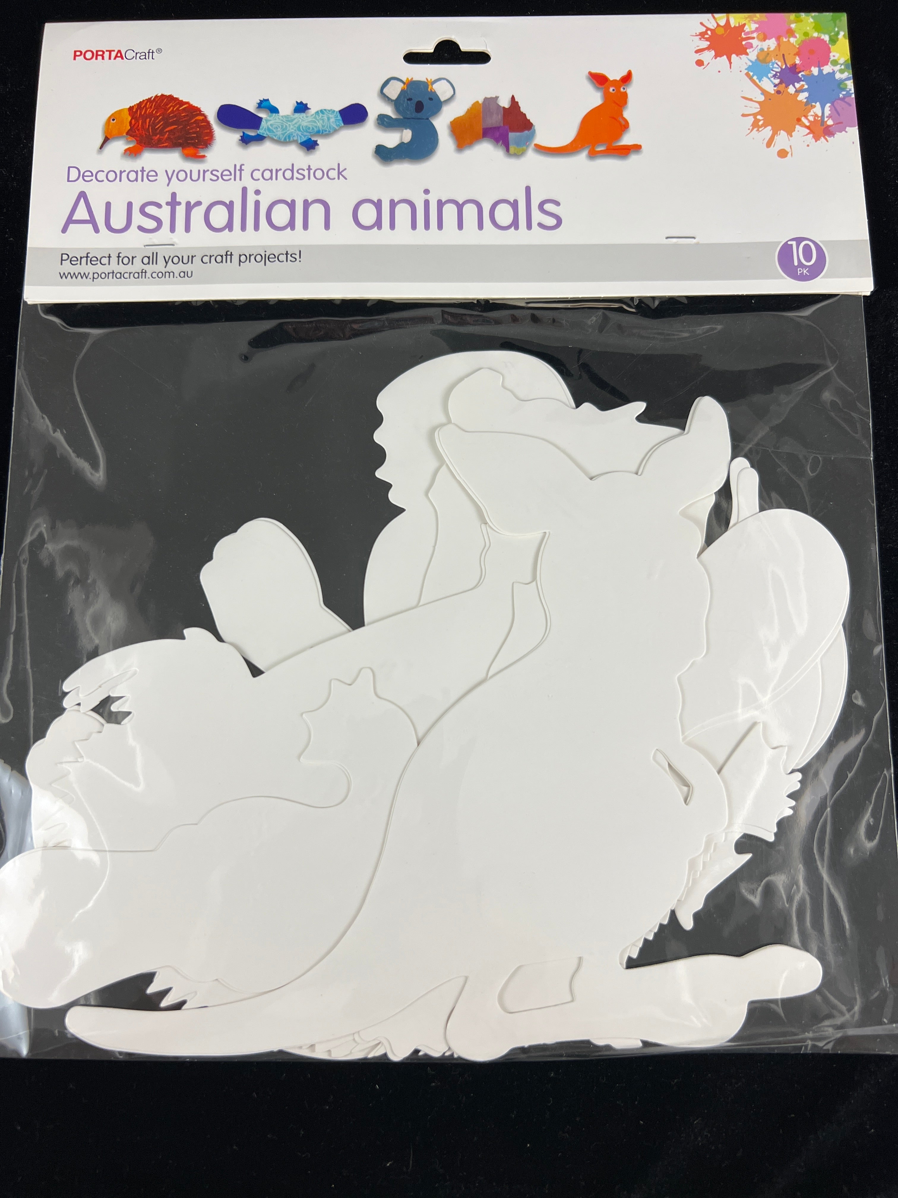 Cardstock Australian Animals 10pk The Crafty Bear Shop