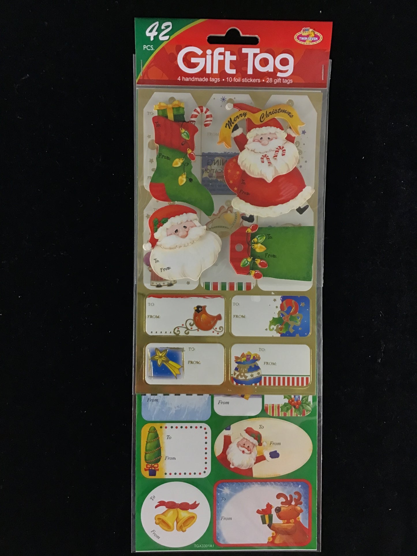 Christmas Gift Tag Stickers - 42 pieces