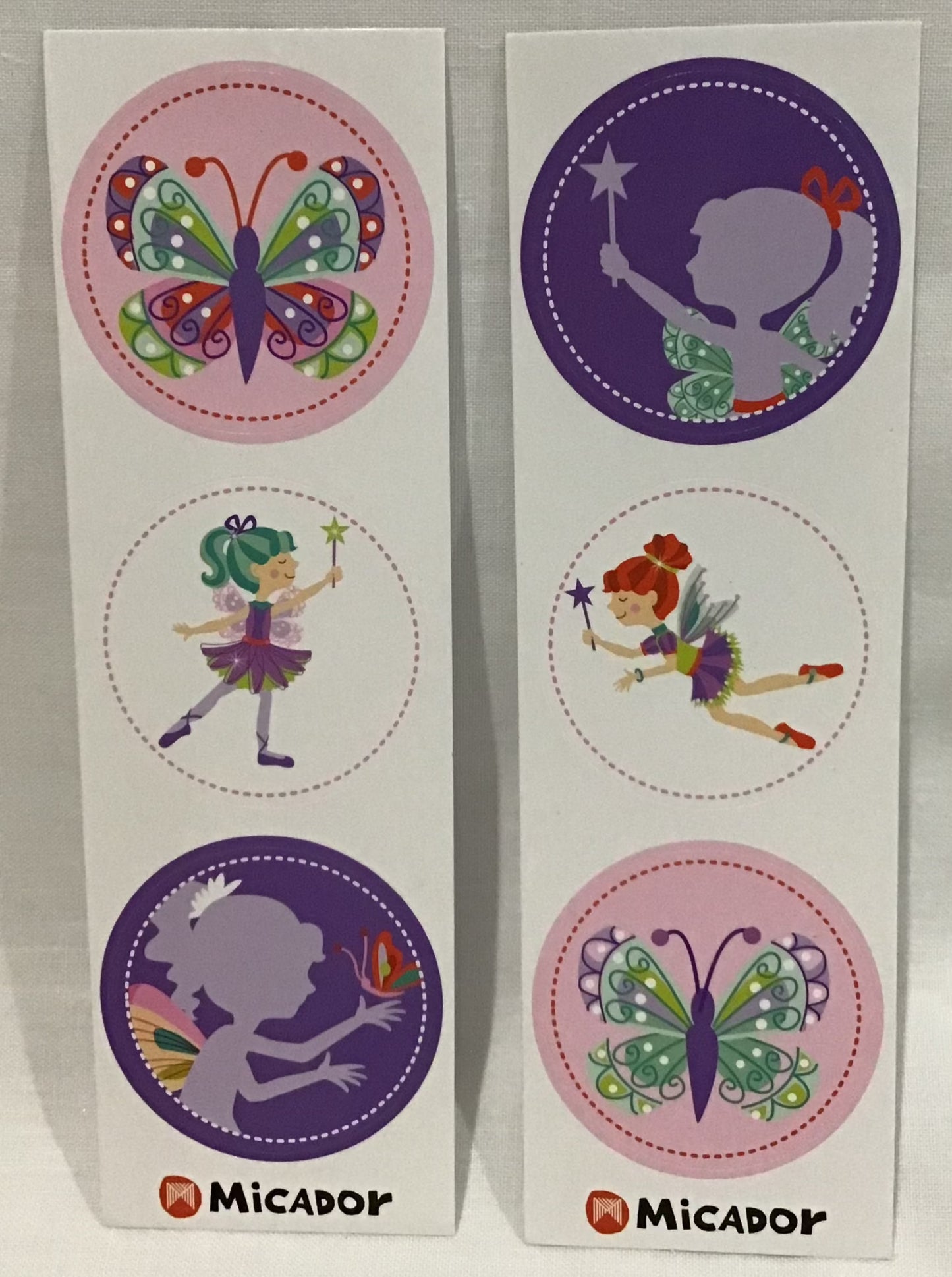 Stickers - Fairies and Butterflies - 6 designs - 30 pk