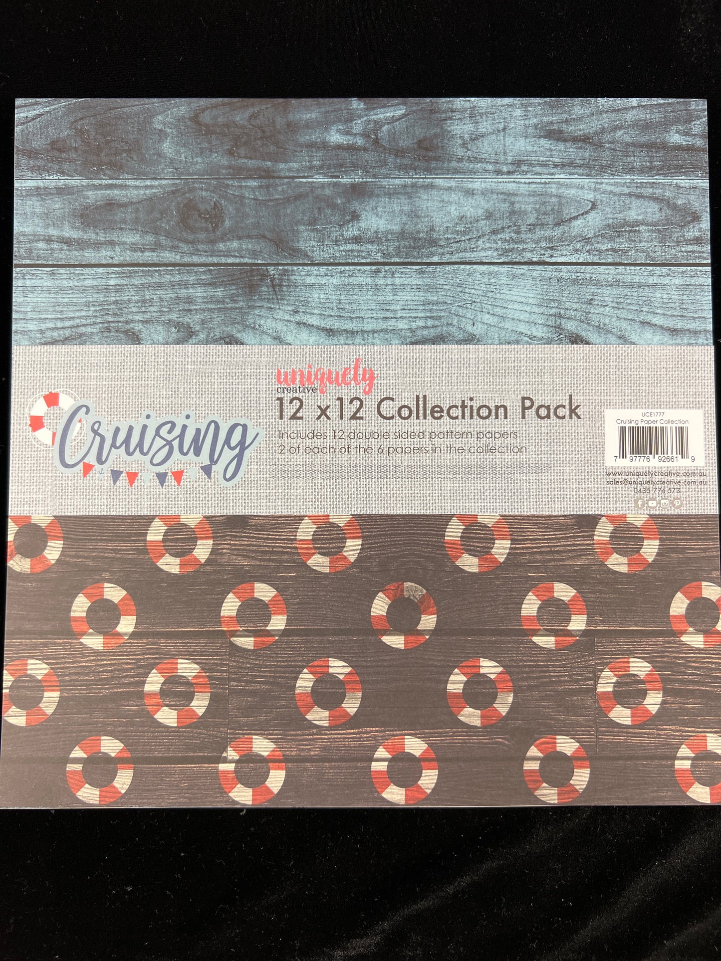 Cruising Paper Set pack - 12x Double sided sheets - 30.5x30.5cm