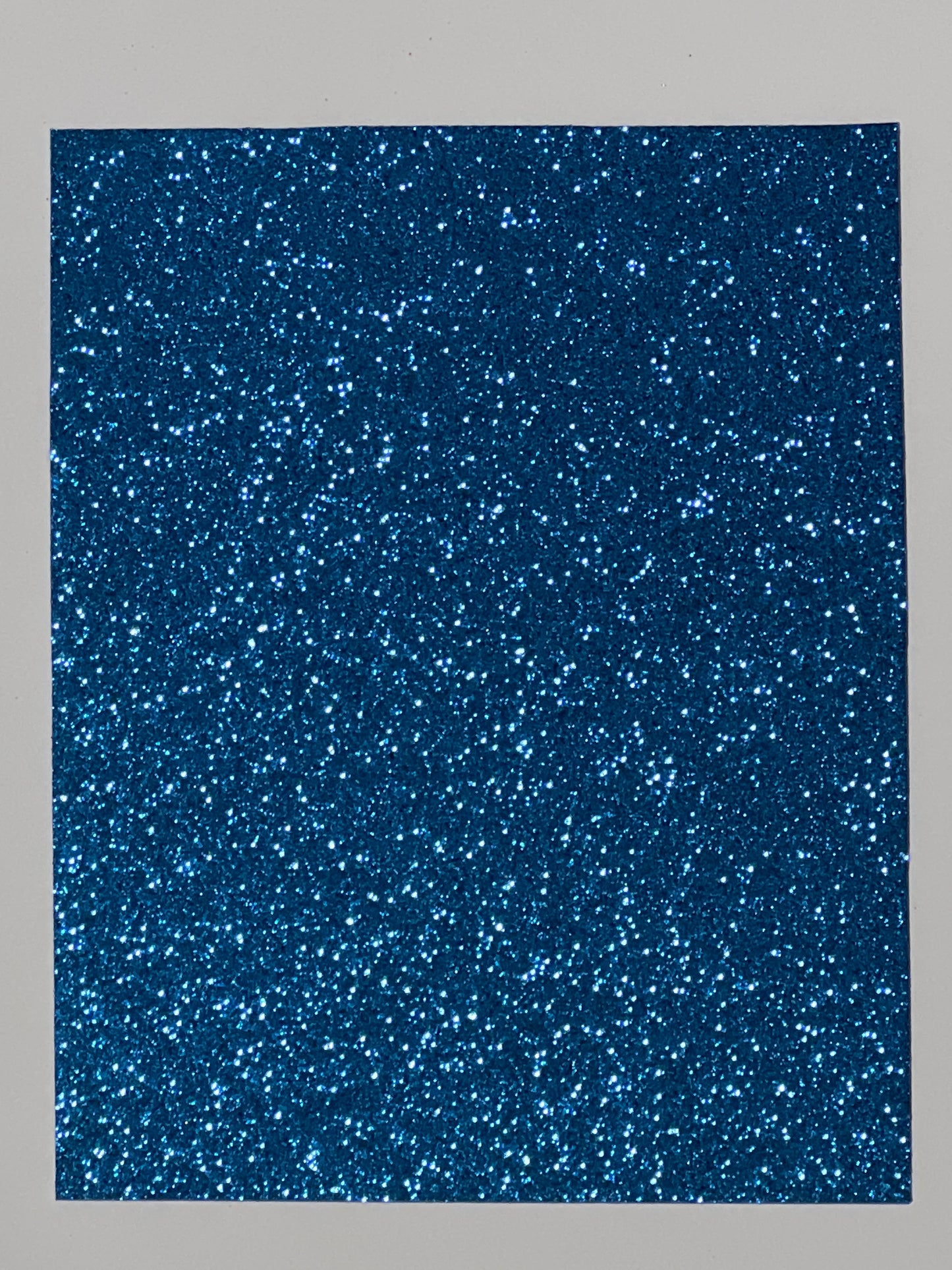 Craft Foam Glitter Cyan - Size Approx 16cm x 21cm - Thickness 2mm