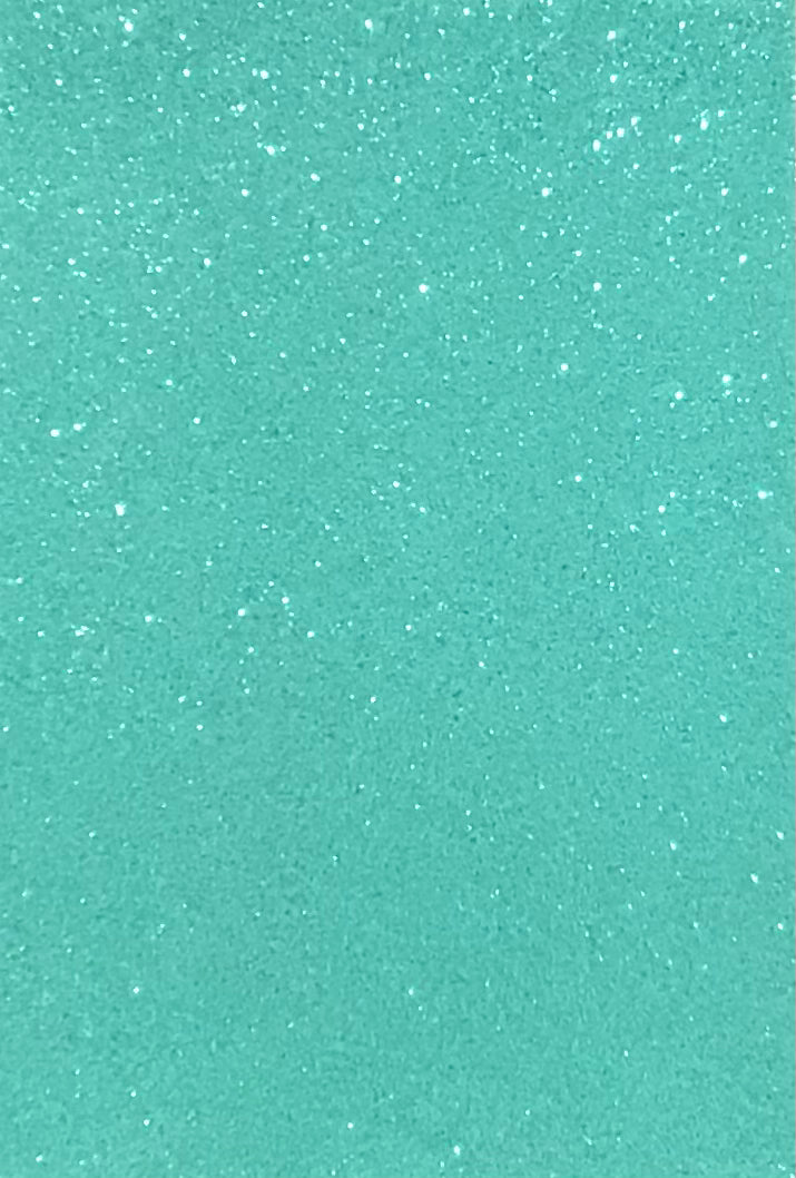 Craft Foam Glitter Mint - Size Approx 21.5 x 16cm - Thickness Approx 1.5mm