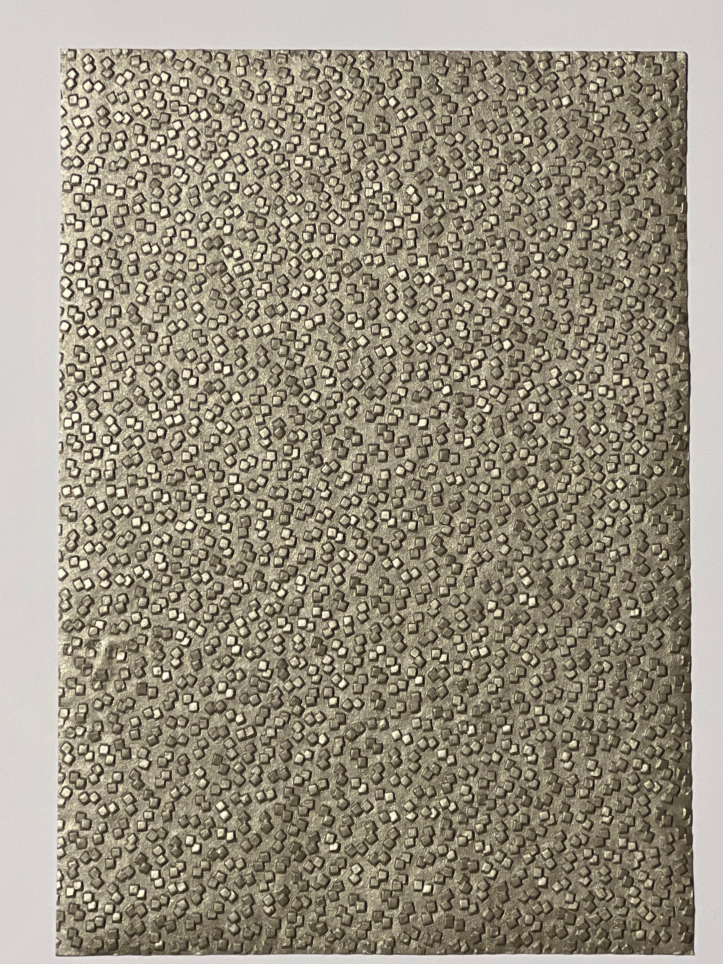 Specialty Paper 3 x Handmade A4 Pewter Peeble Embossed Paper