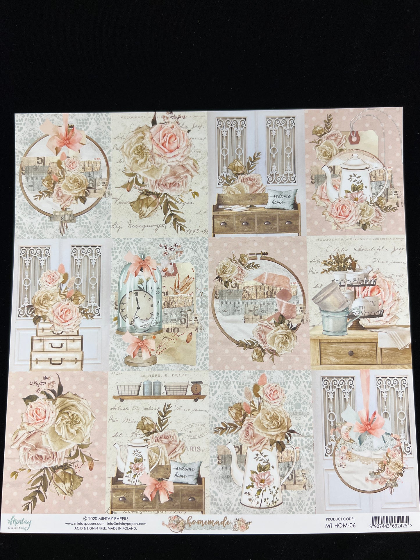 Homemade - 1x Double sided sheet - 30.5 x 30.5cm
