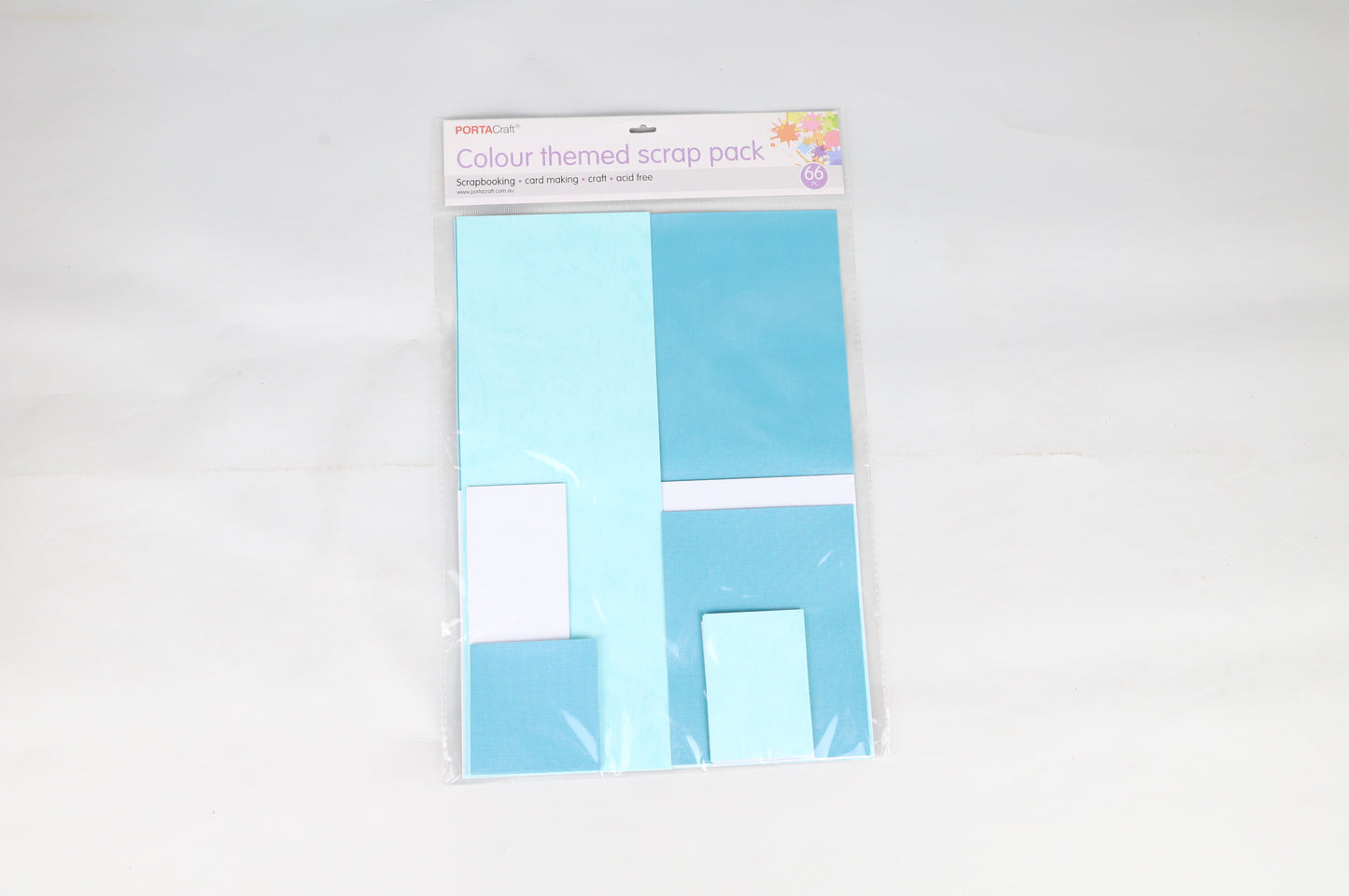 Porta Craft Colour Themed Scrap Pack - Assorted Colours- Teal/Blue