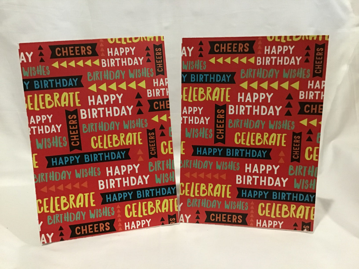 Wrapping Paper Sheets 2x Birthday Wording Theme